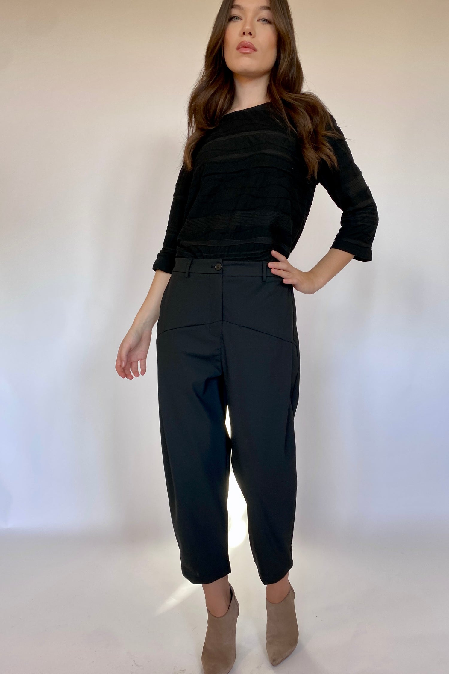 Pantalone Nero con Taschine