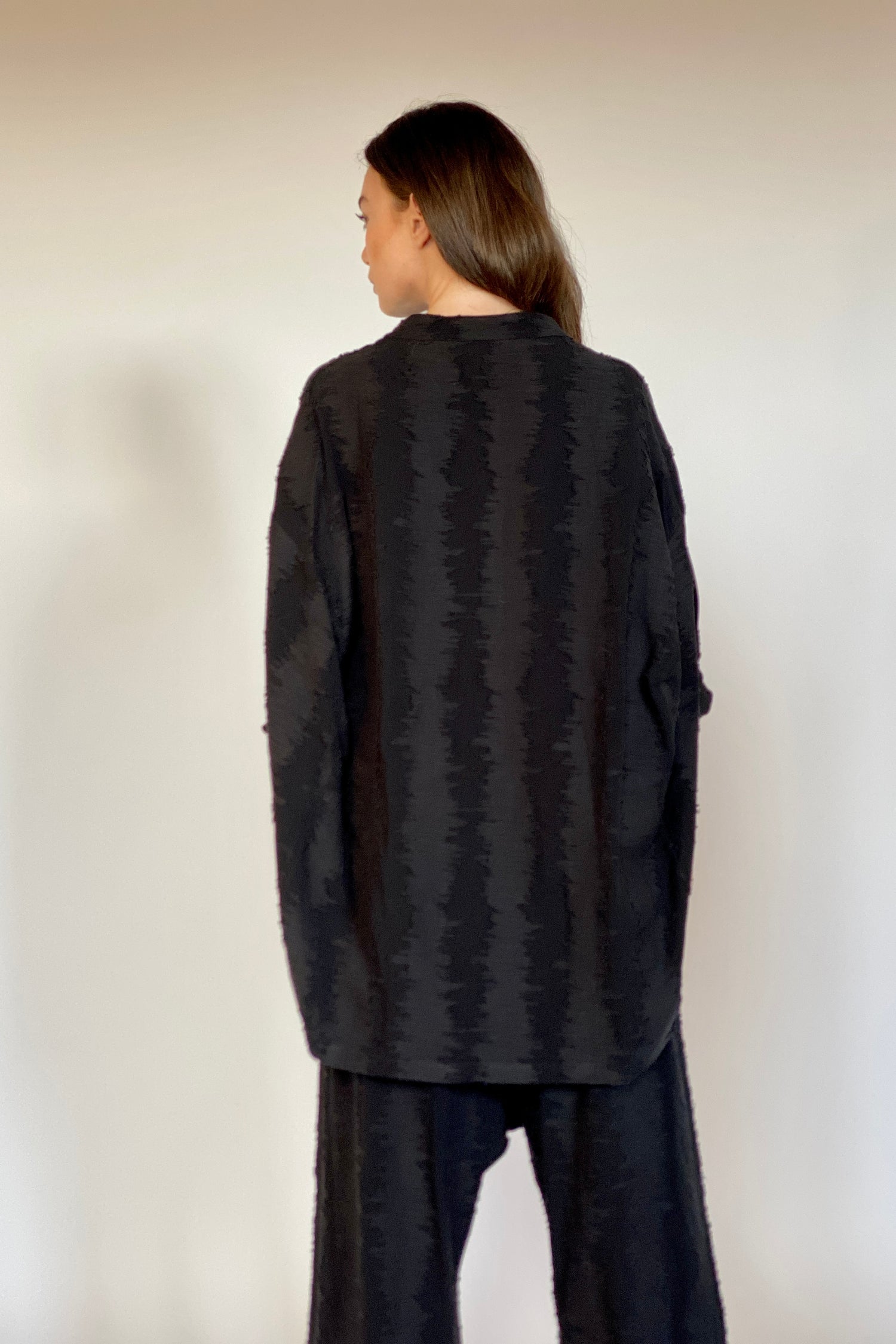 camicia kimono nera