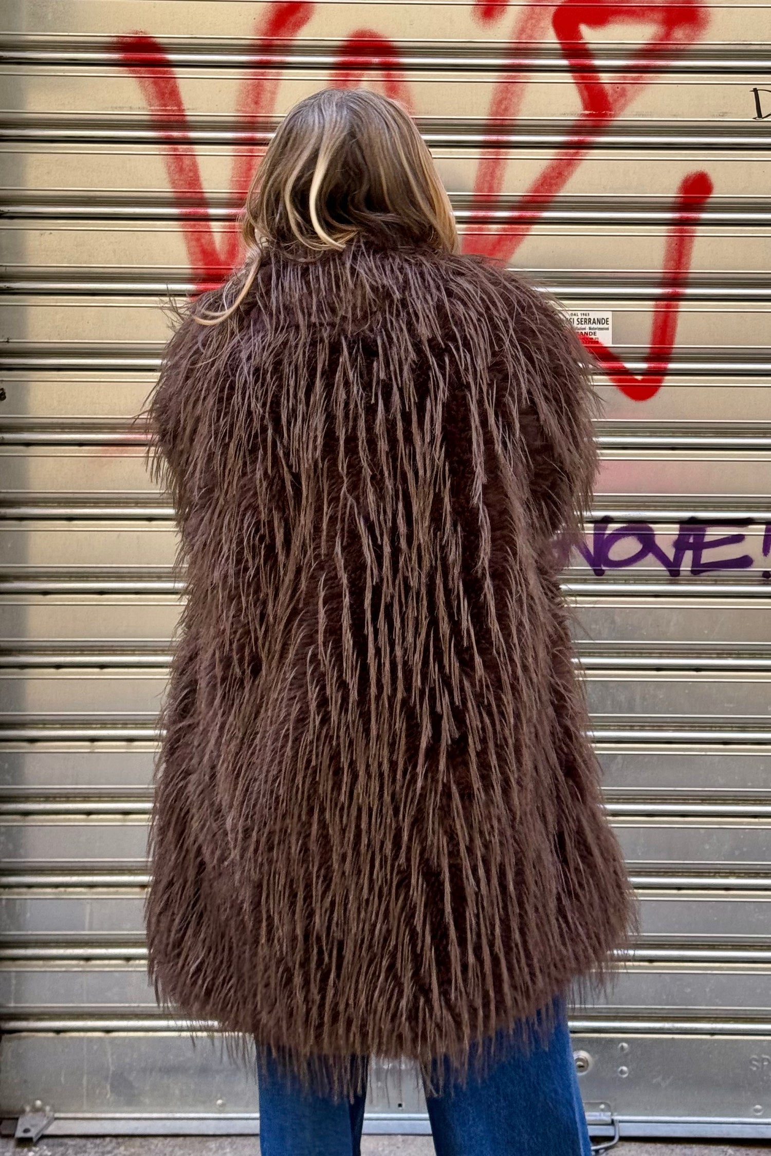 Eco-Pelliccia Marrone