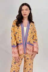 Giacca Kimono Fantasia Geometrica