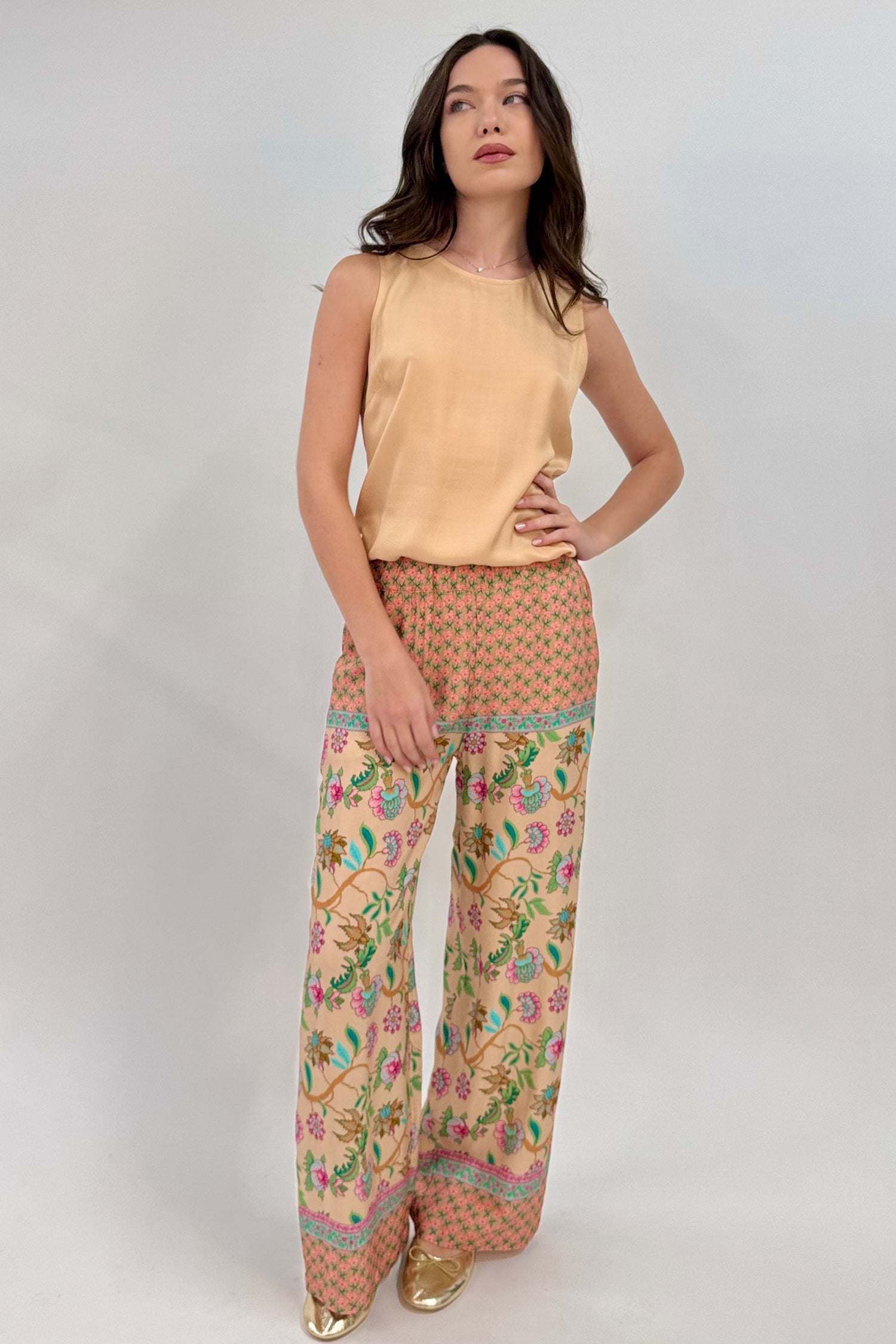 Pantalone Viscosa Fantasia Rétro
