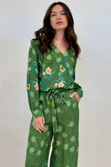 Camicia Viscosa Fantasia Floreale