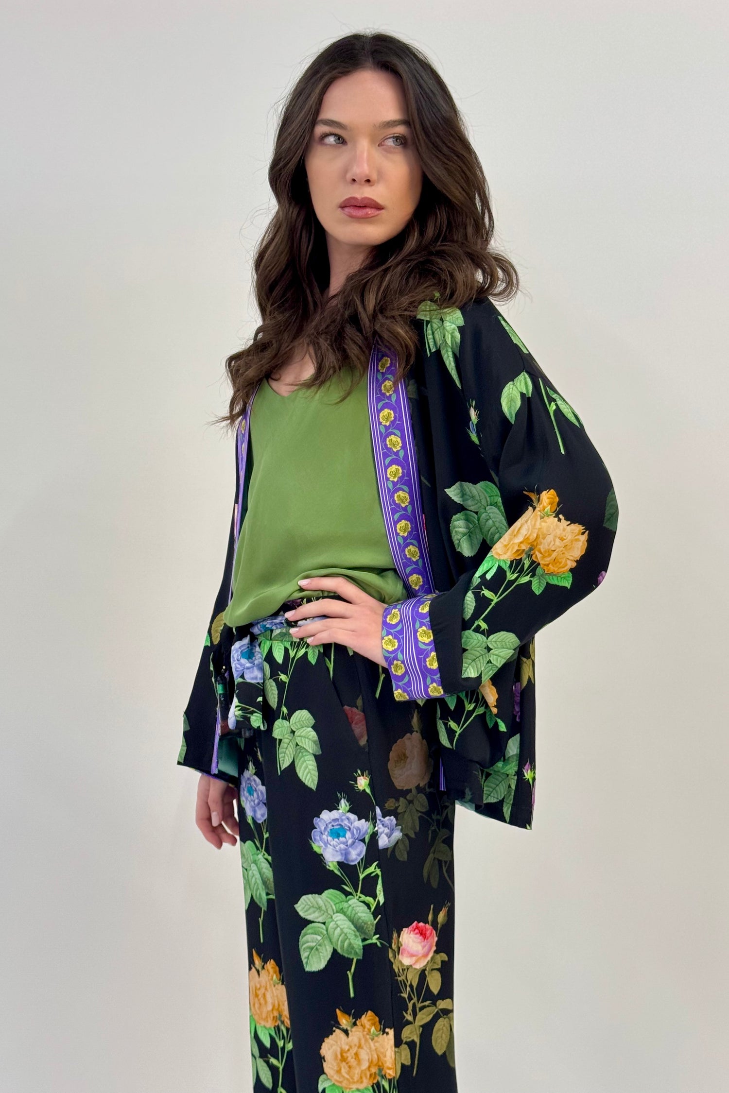 Kimono Corto Peonie