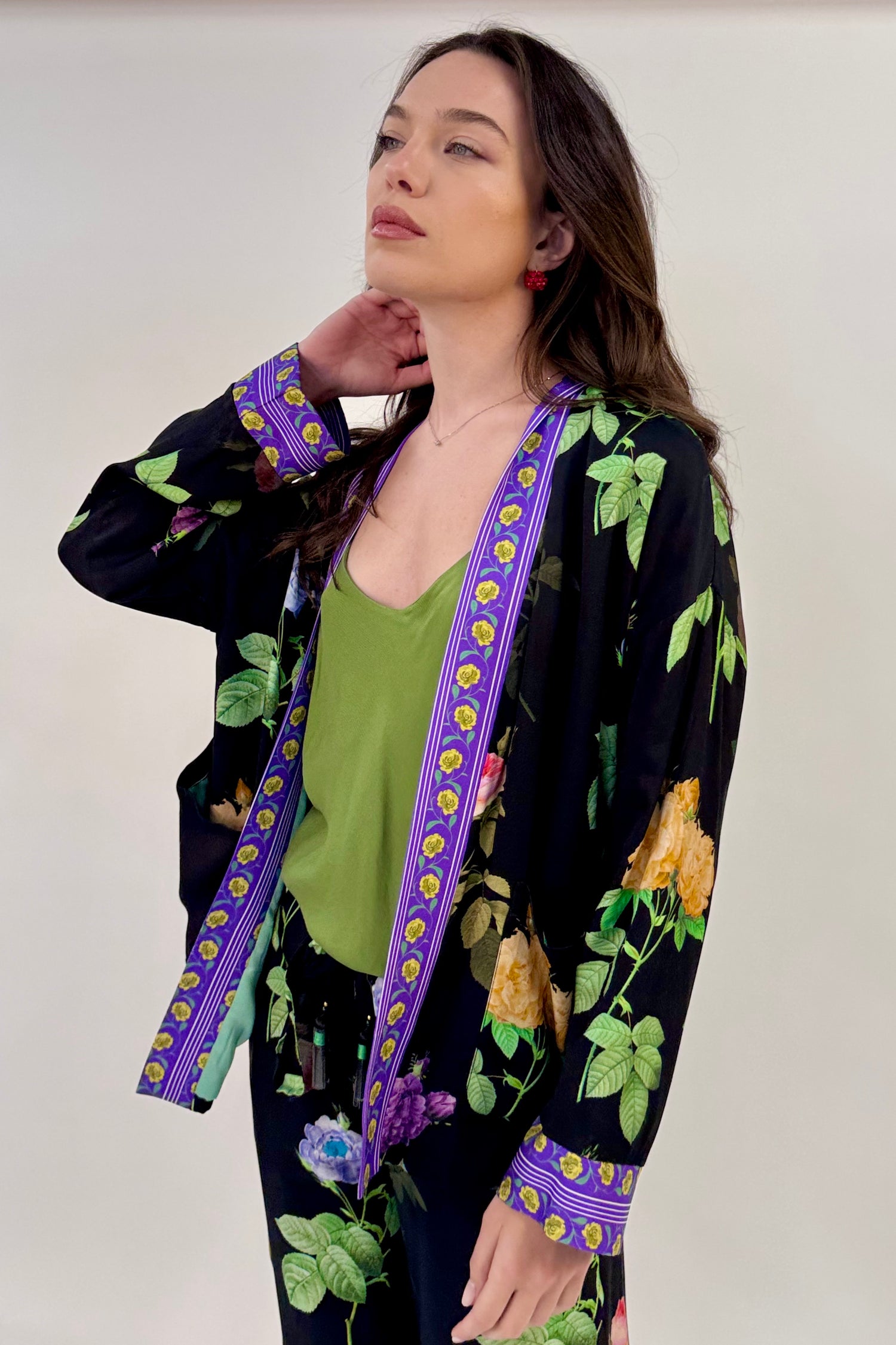 Kimono Corto Peonie