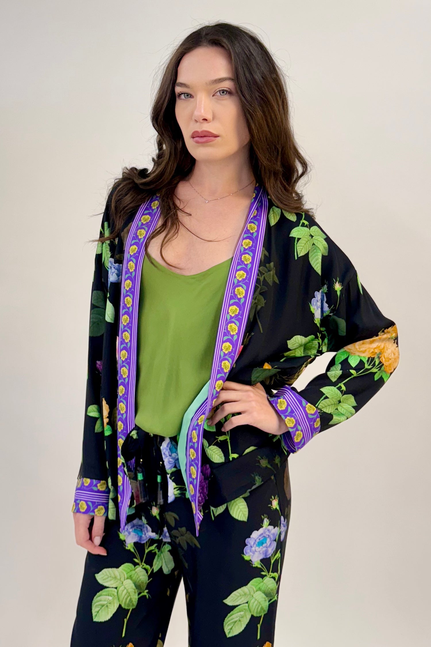 Kimono Corto Peonie