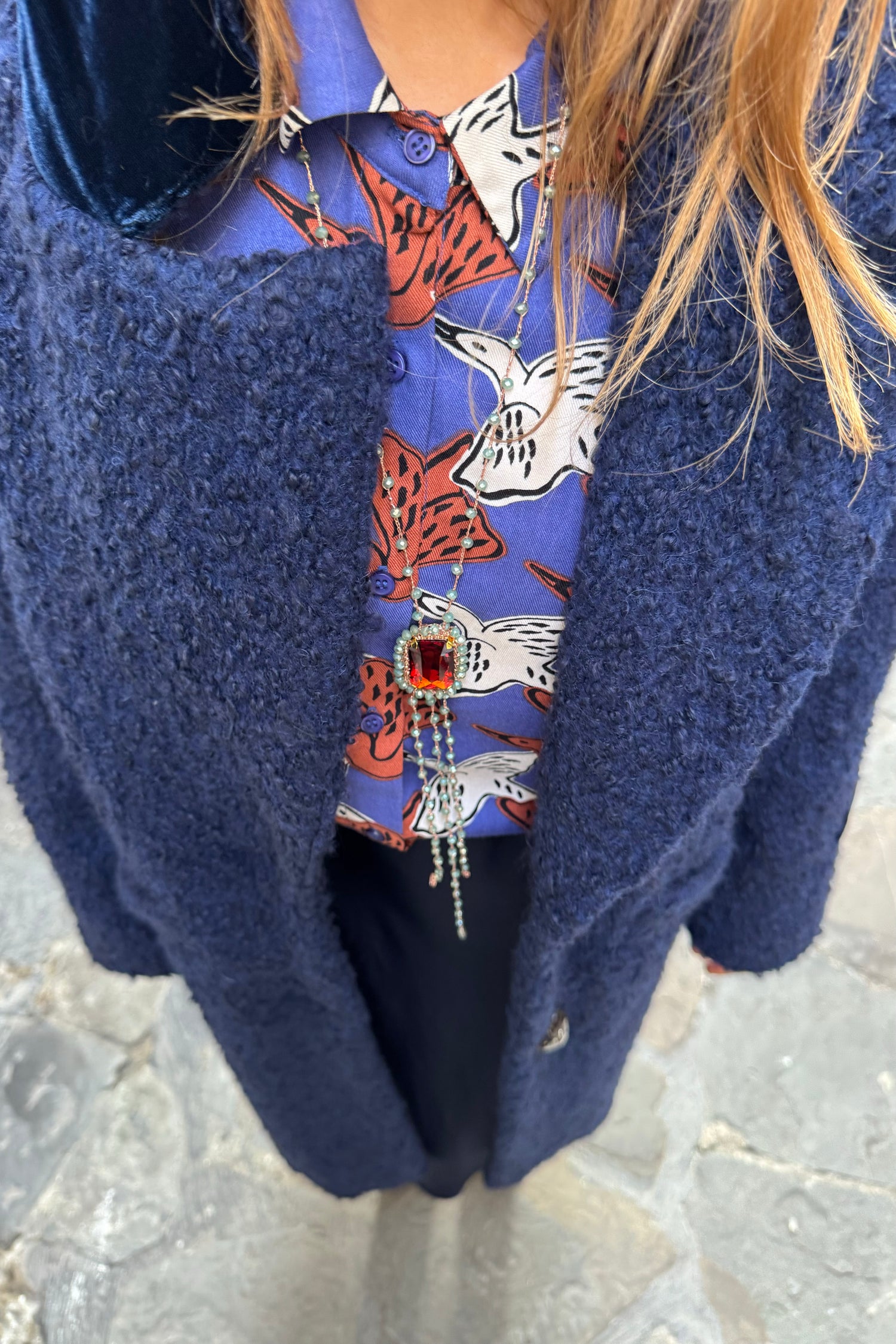 Cappotto Lungo Bouclé