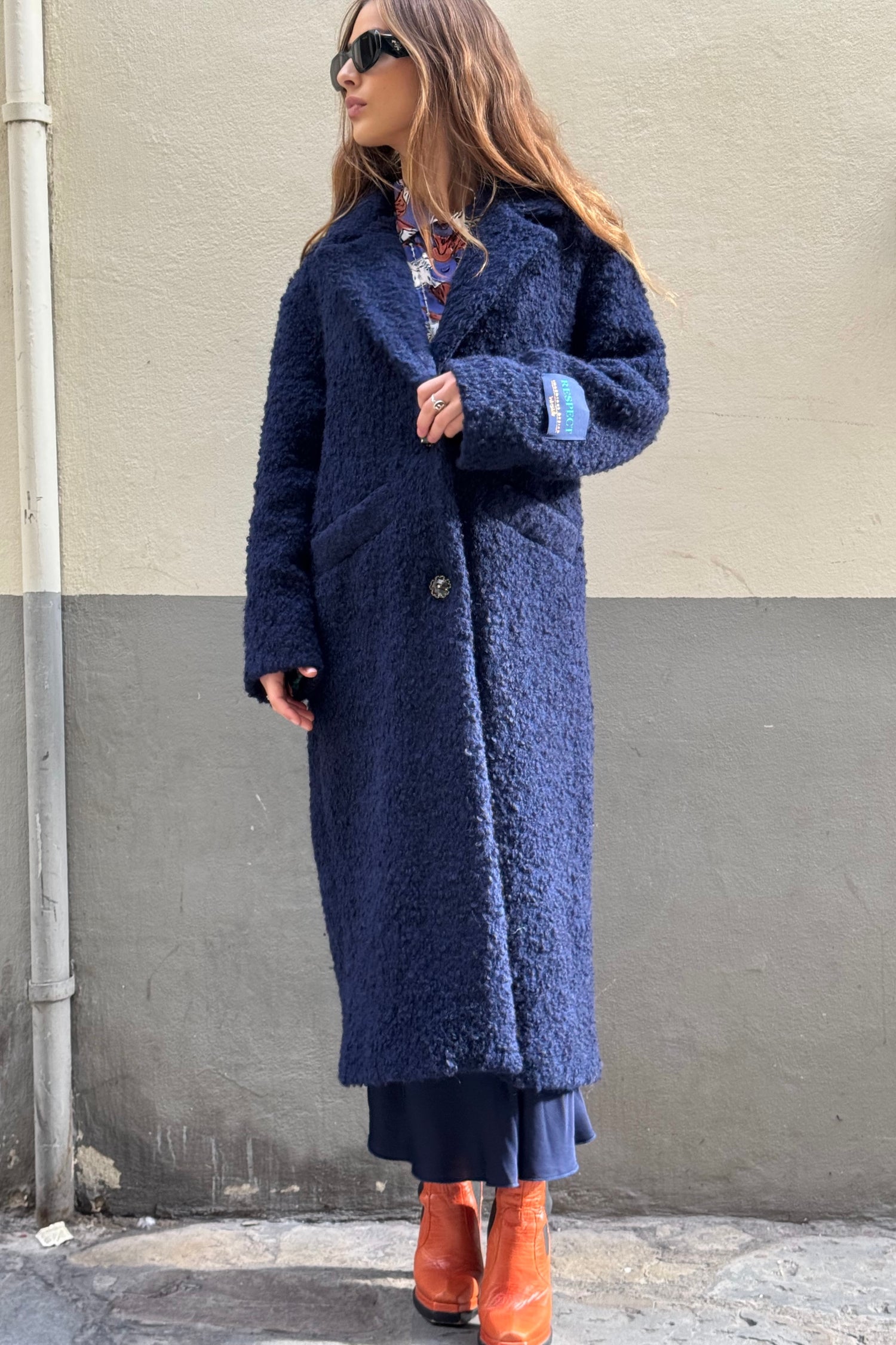 Cappotto Lungo Bouclé