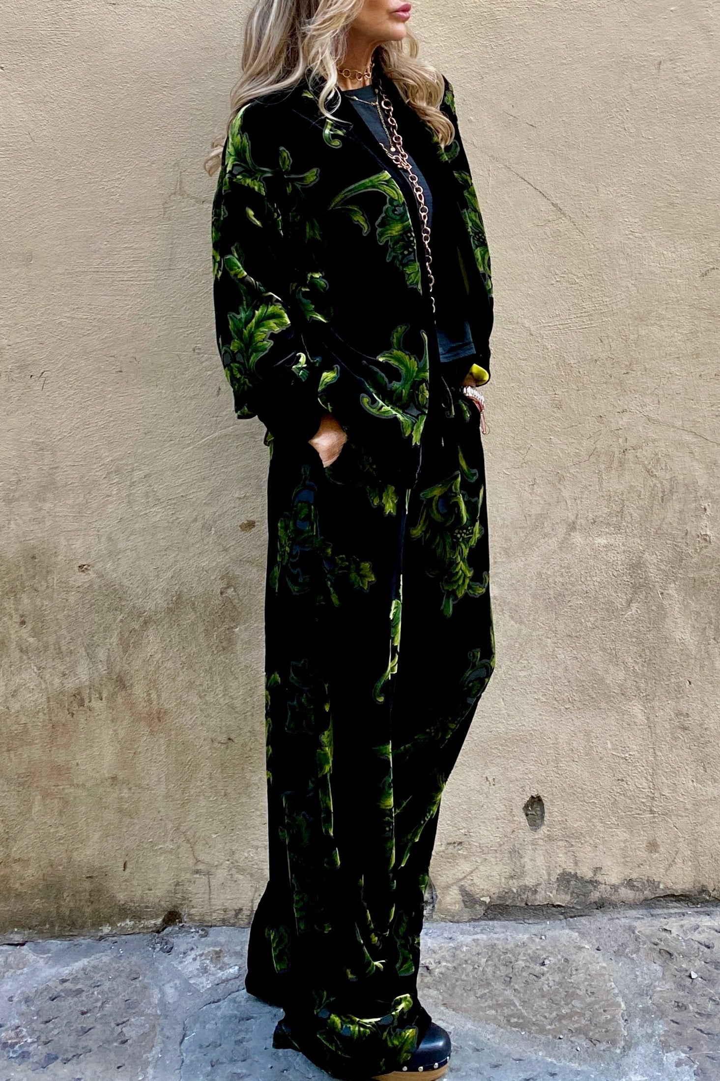 Pantalone Velluto Devoré