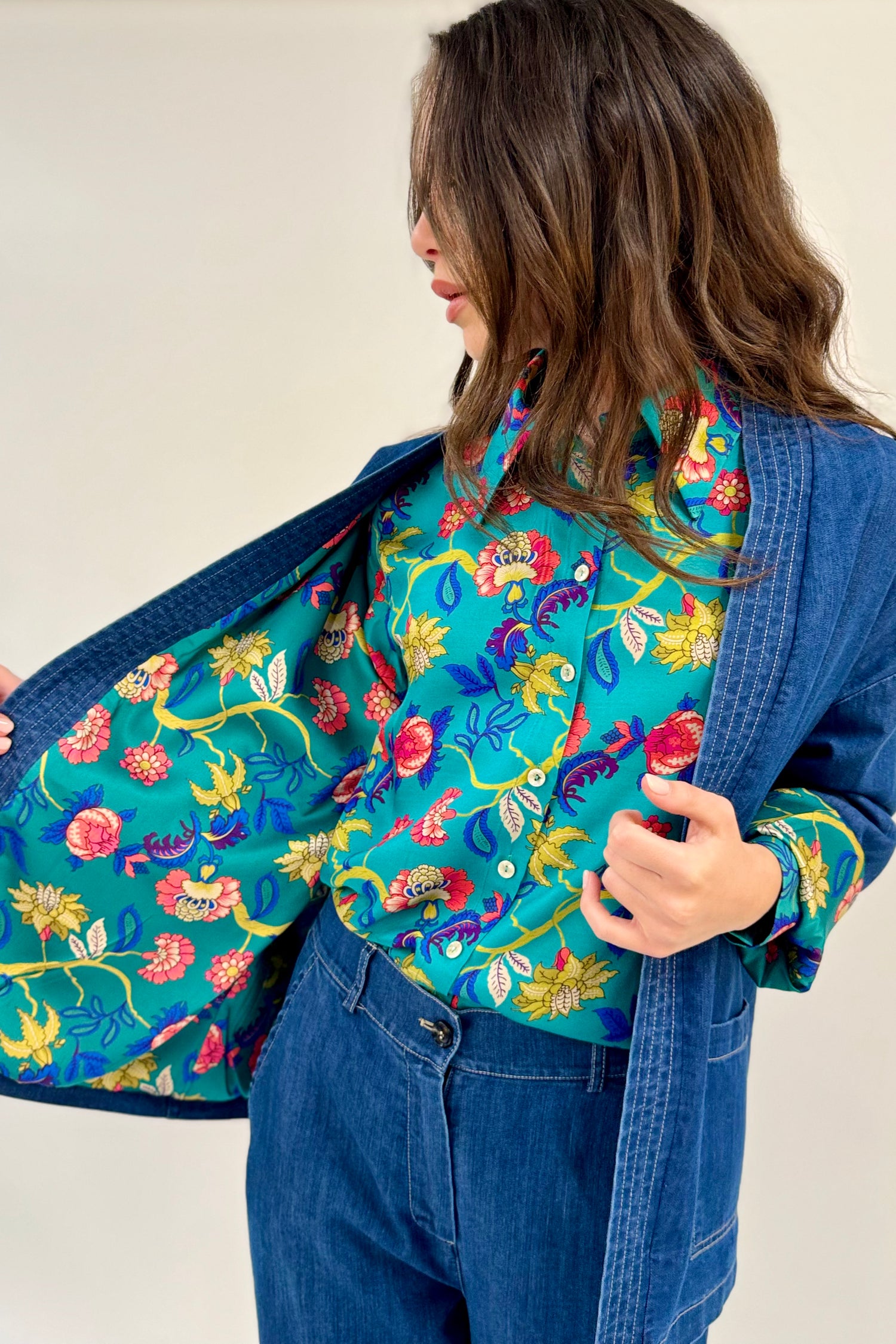 Giacca Kimono Denim