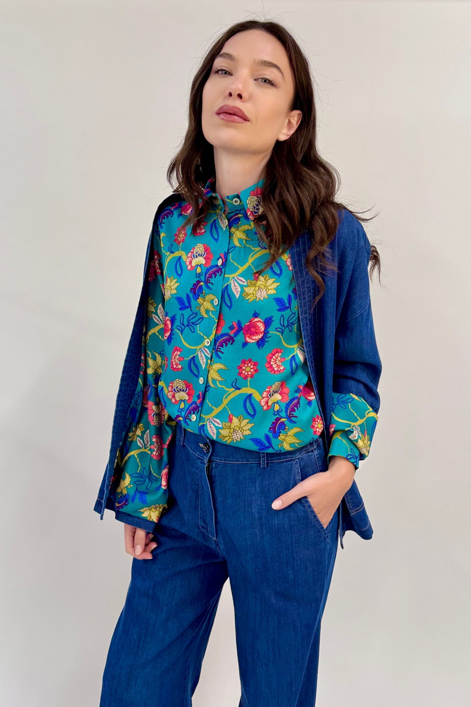 Giacca Kimono Denim