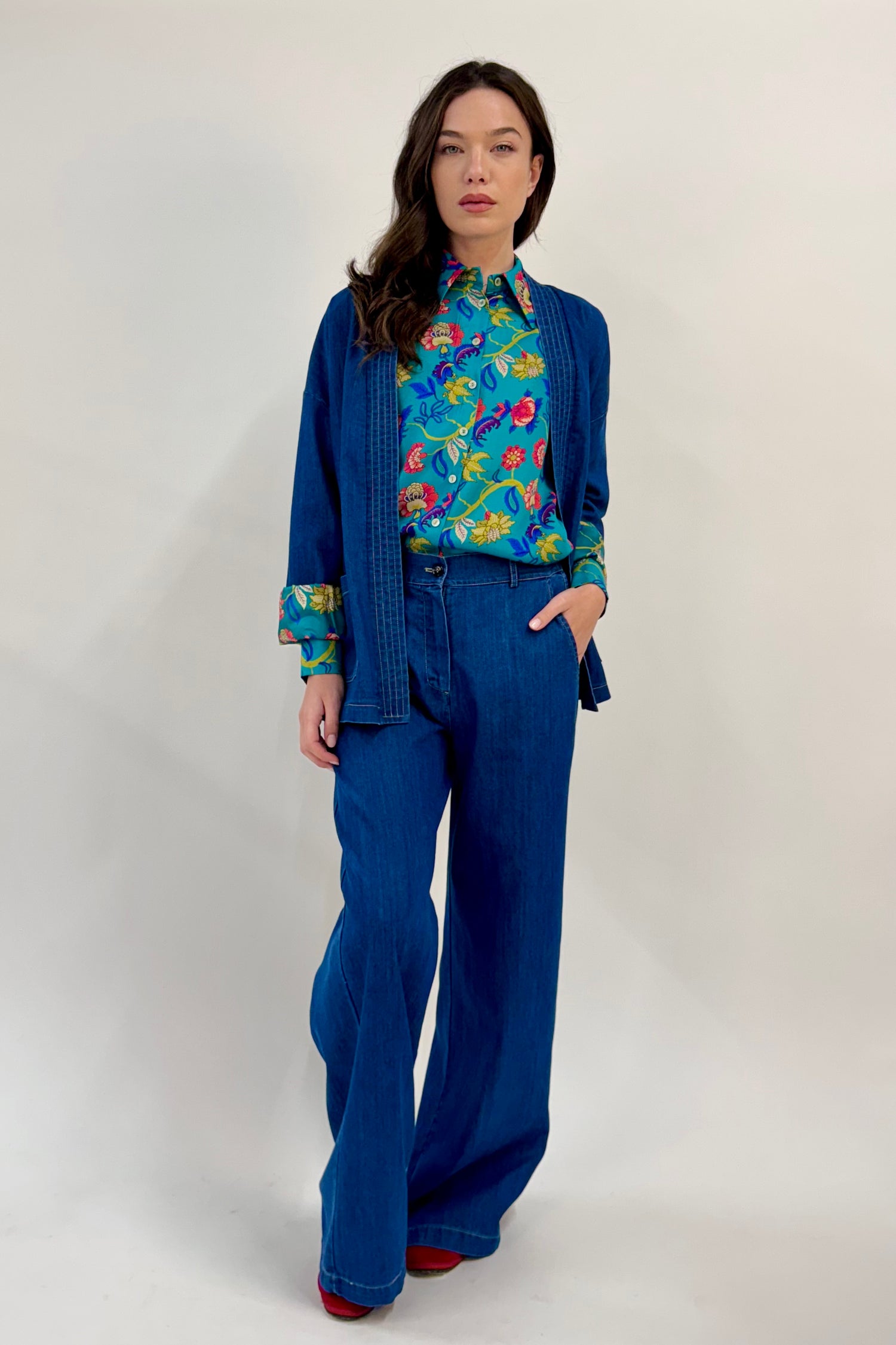 Giacca Kimono Denim