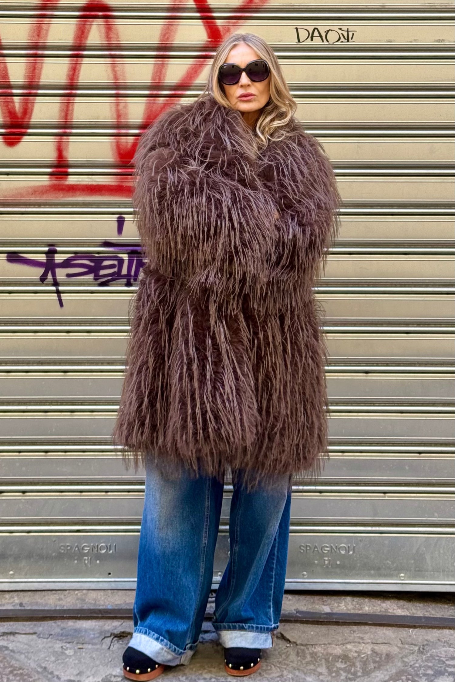 Eco-Pelliccia Marrone