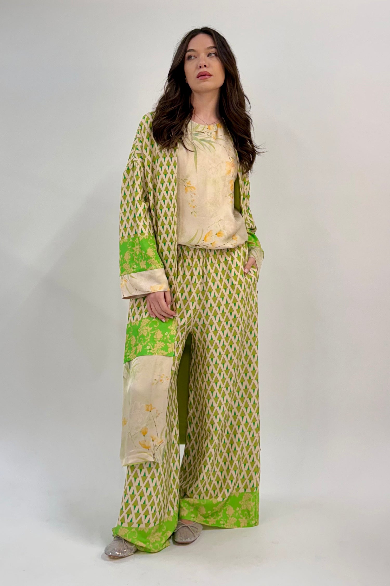Kimono Lungo Tre Fantasie
