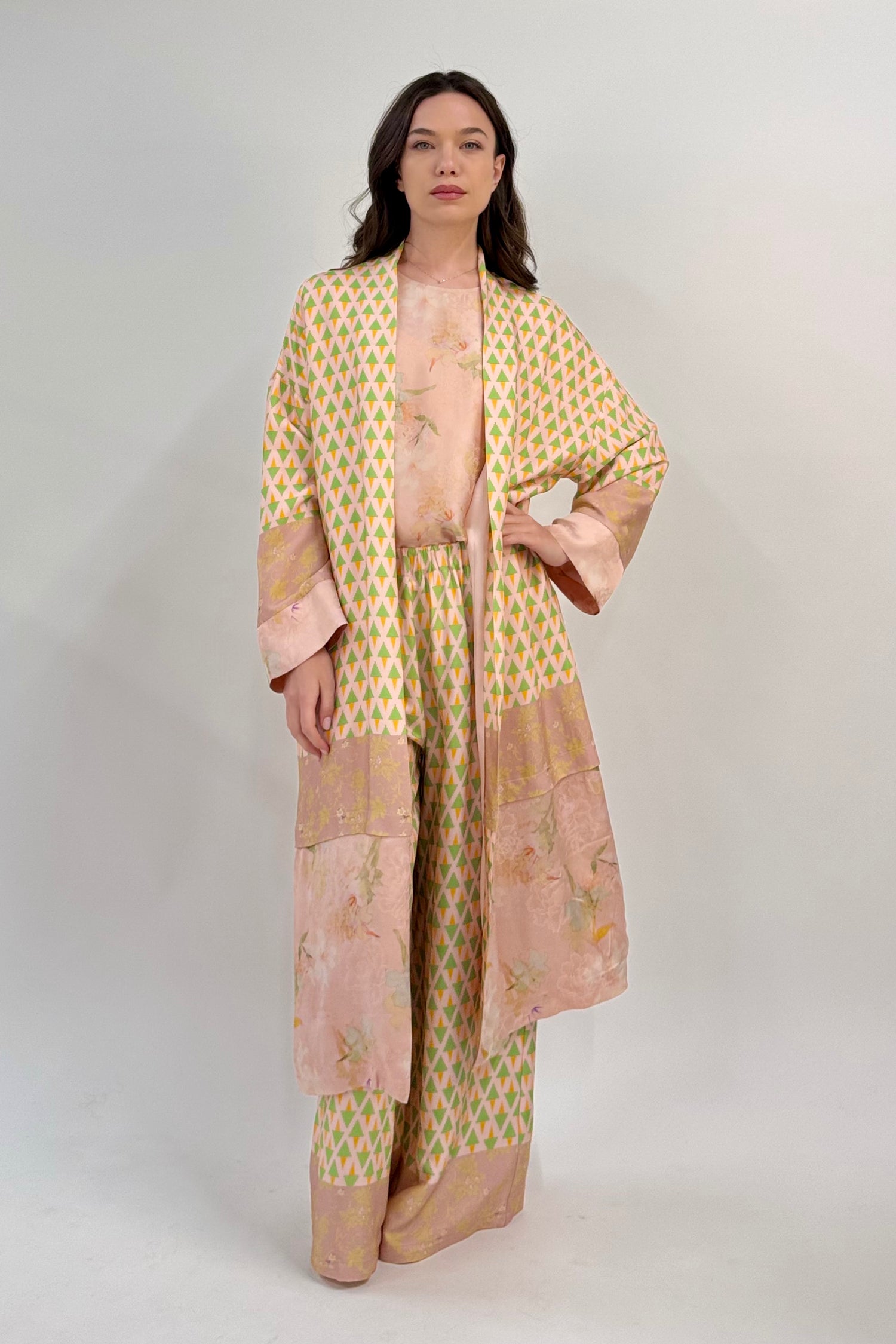 Kimono Lungo Tre Fantasie