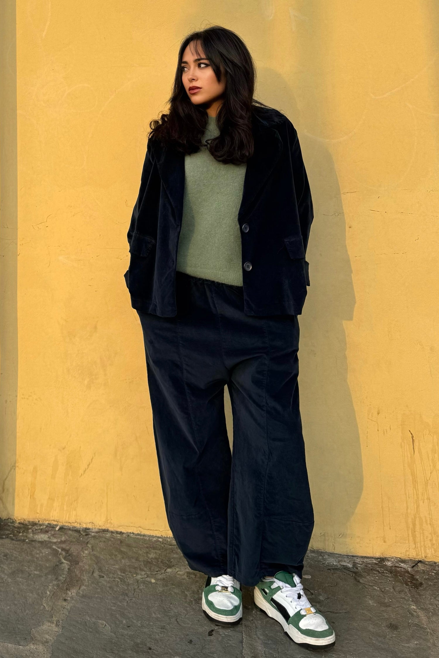 Pantalone Gaucho Velluto Liscio