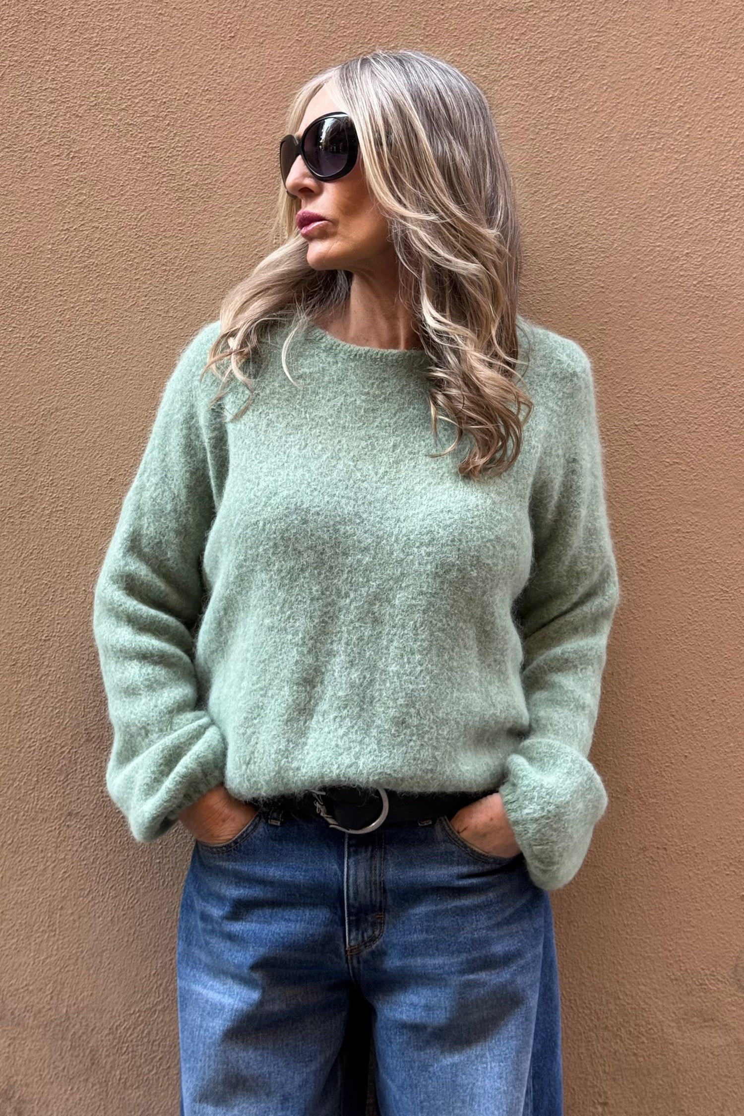 Maglione Alpaca Manica Lunga
