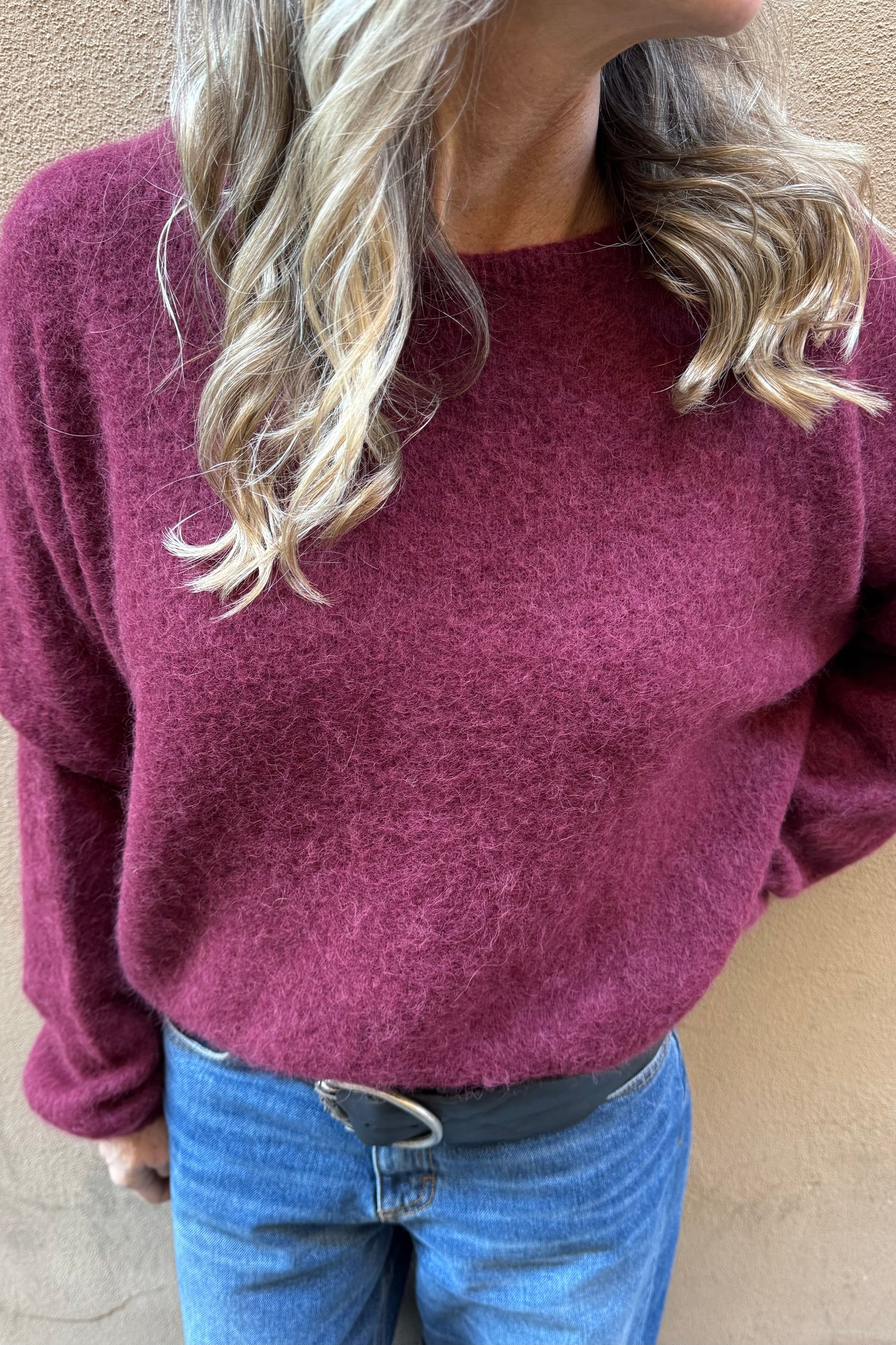 Maglione Alpaca Manica Lunga