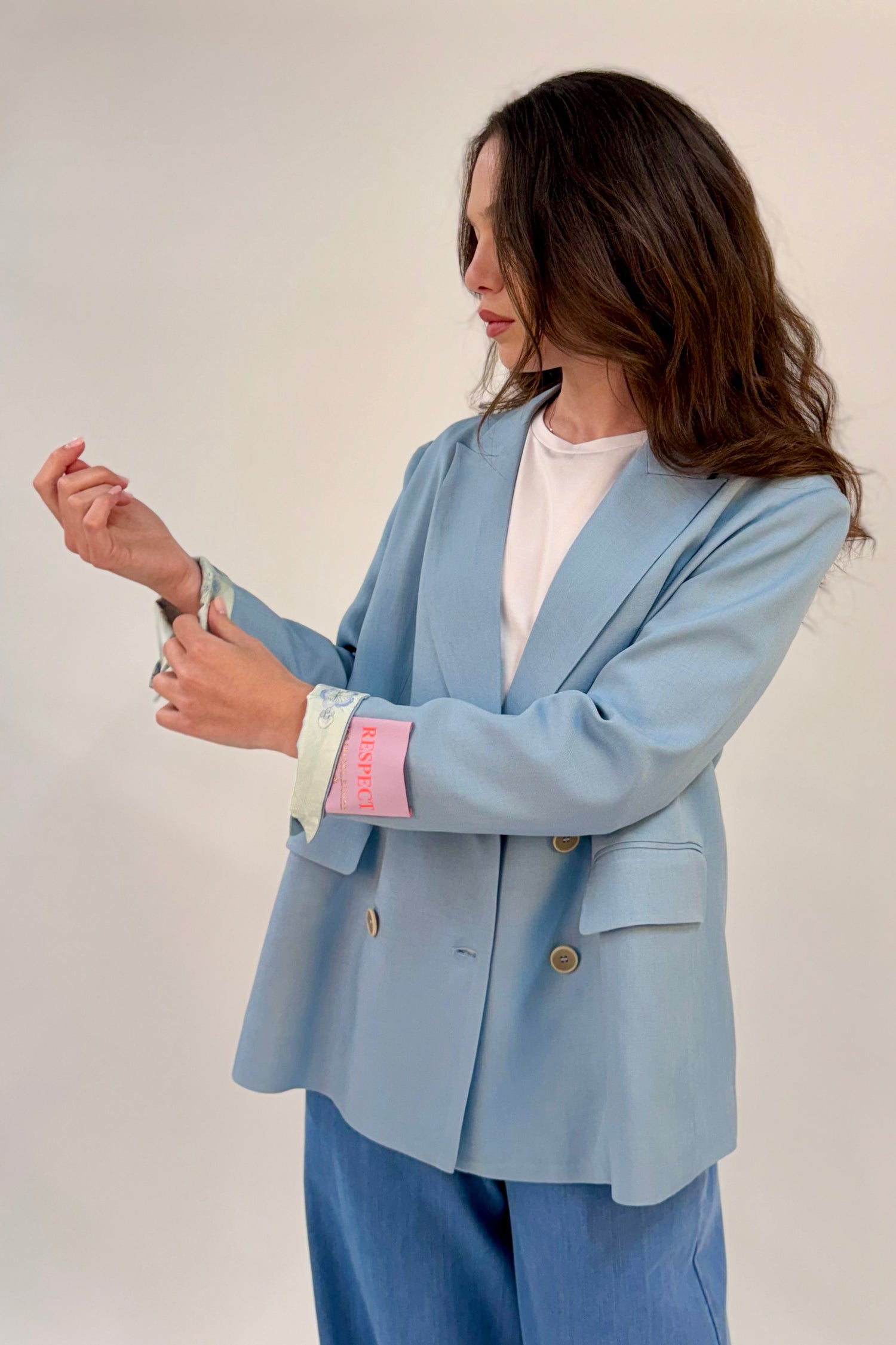 Blazer Doppiopetto Tinta Unita