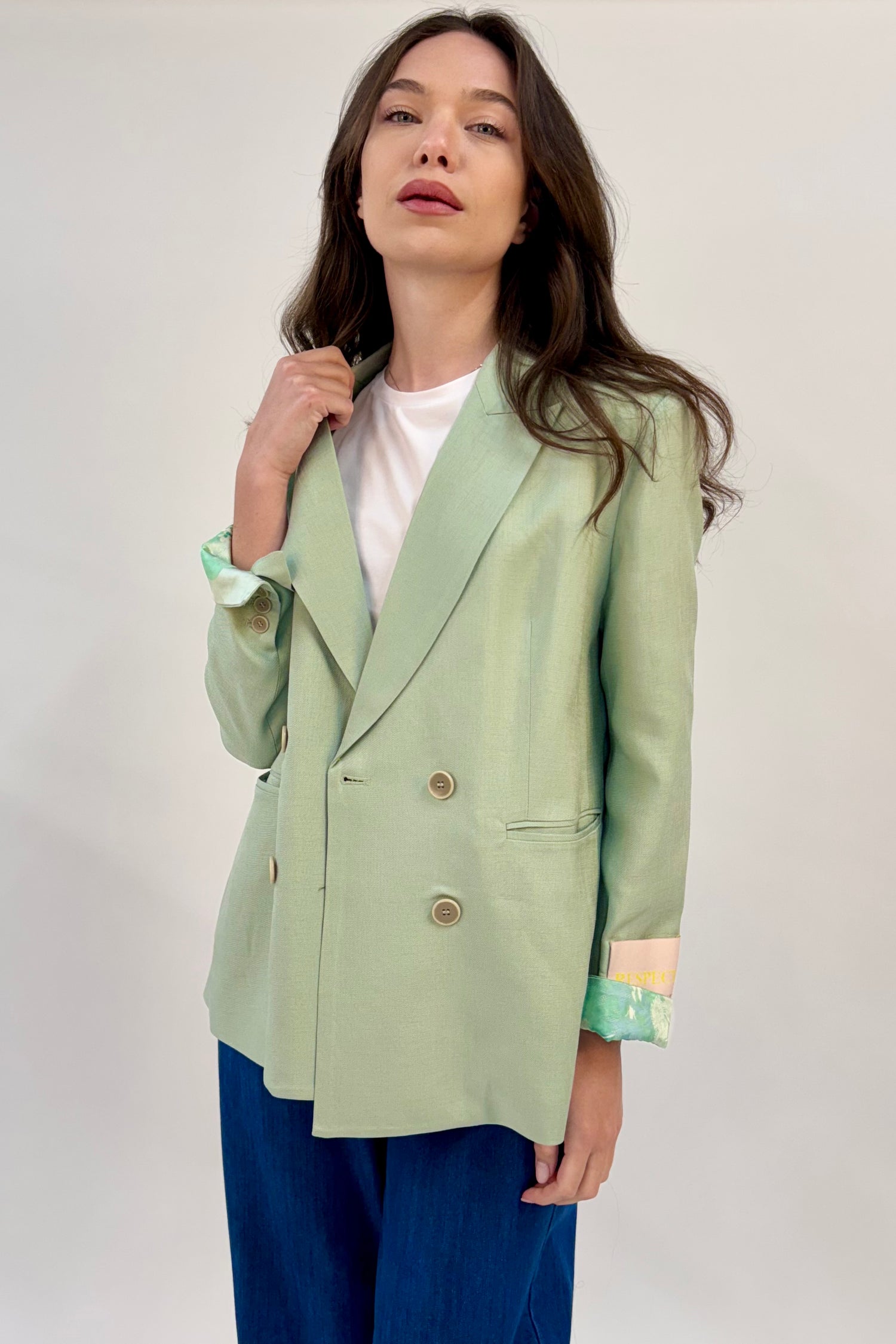 Blazer Doppiopetto Tinta Unita