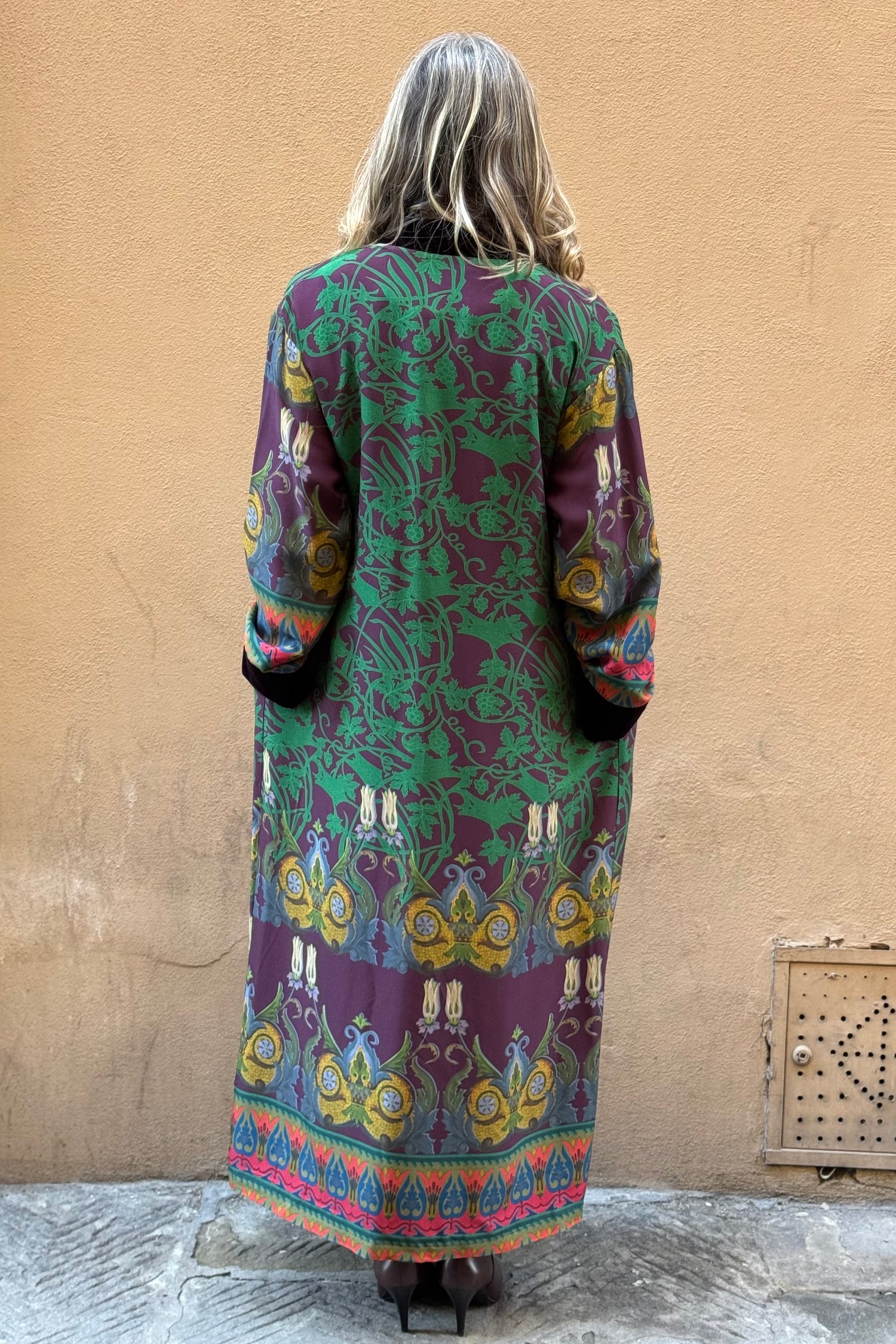 Kimono Fantasia bordo velluto