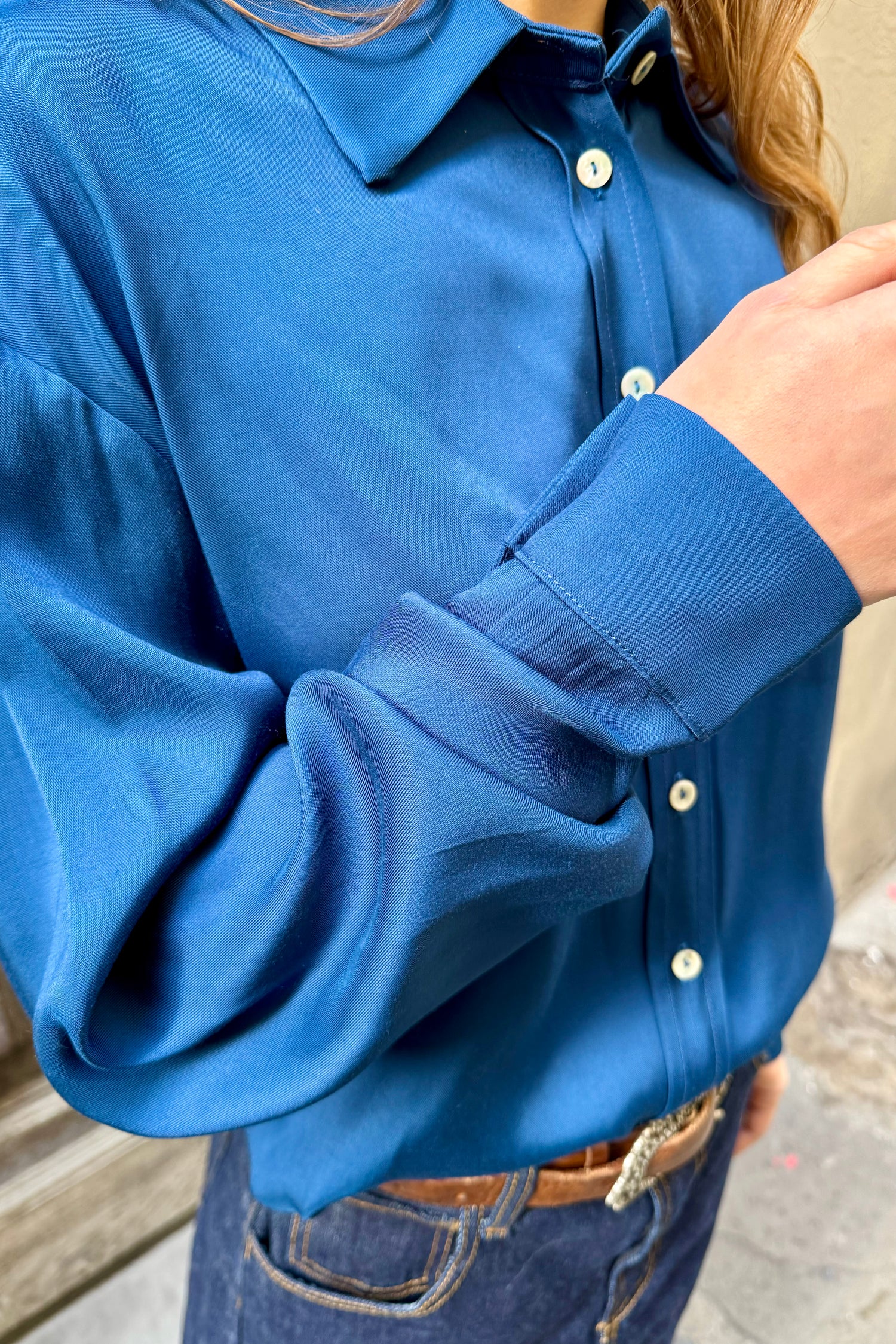 Camicia Viscosa Tinta Unita