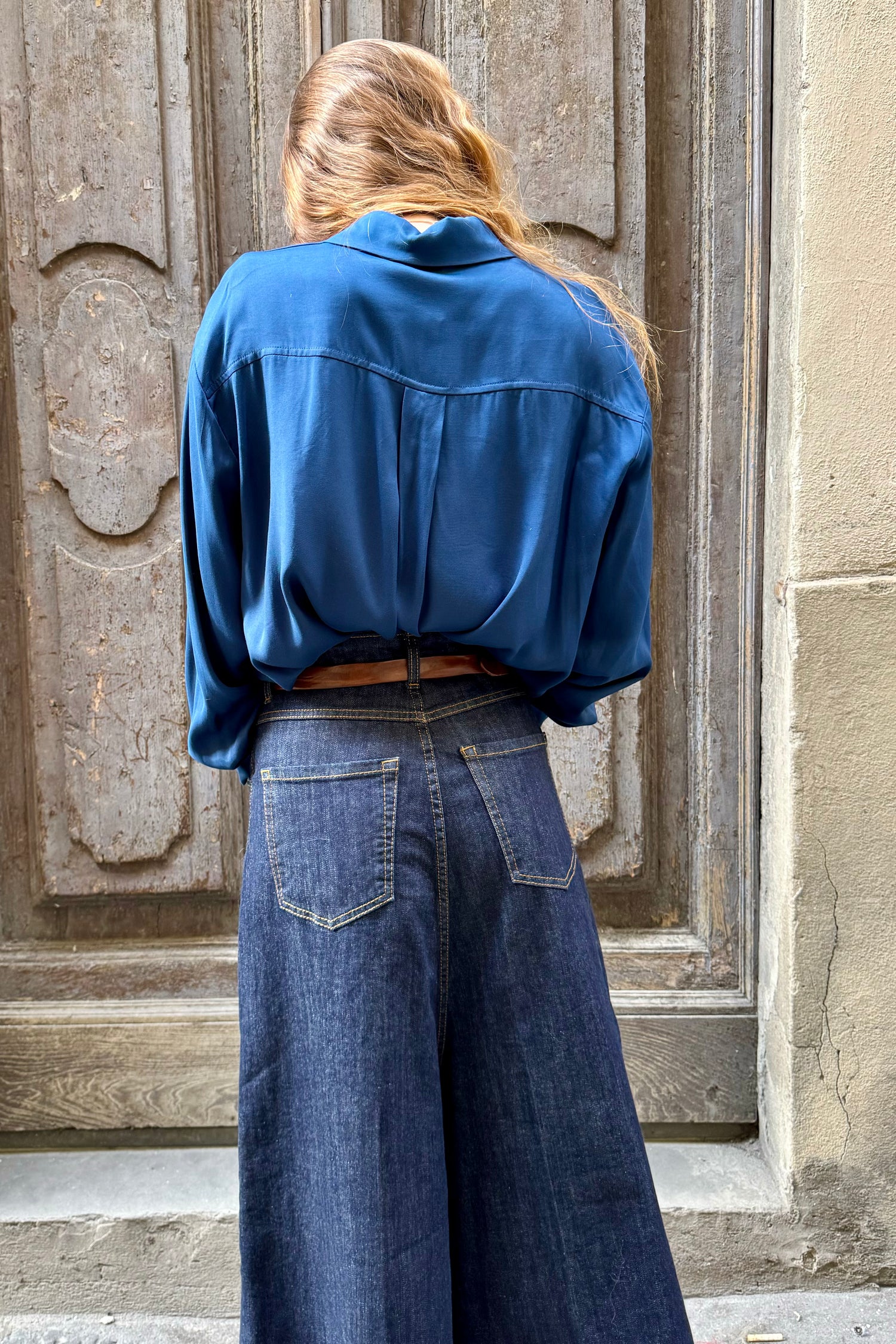 Camicia Viscosa Tinta Unita
