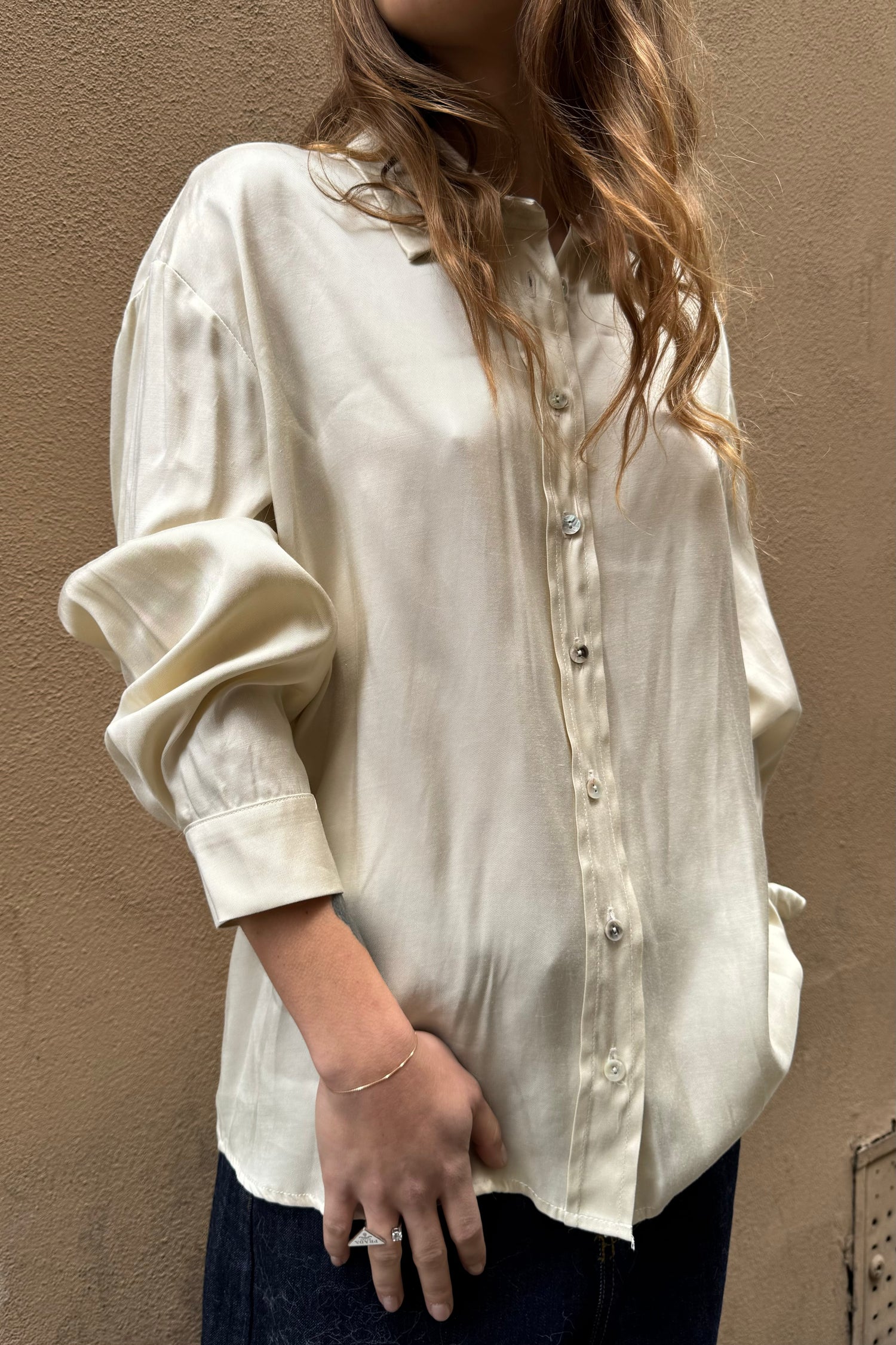Camicia Viscosa Tinta Unita