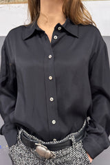 Camicia Viscosa Tinta Unita
