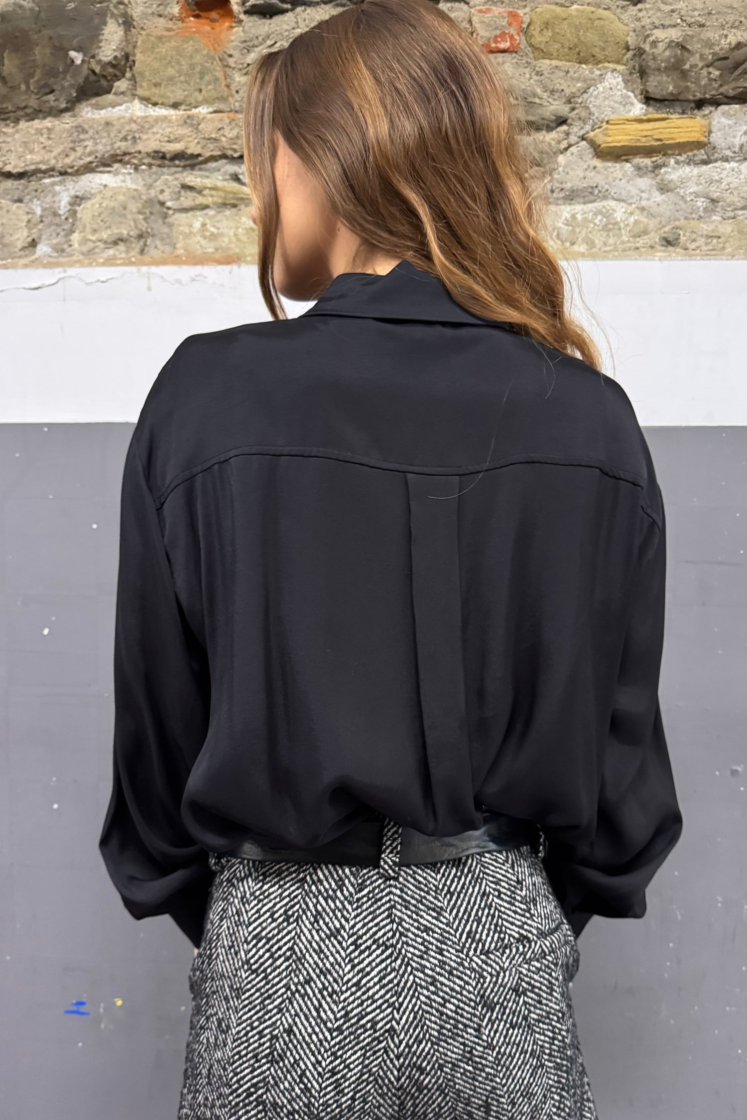 Camicia Viscosa Tinta Unita