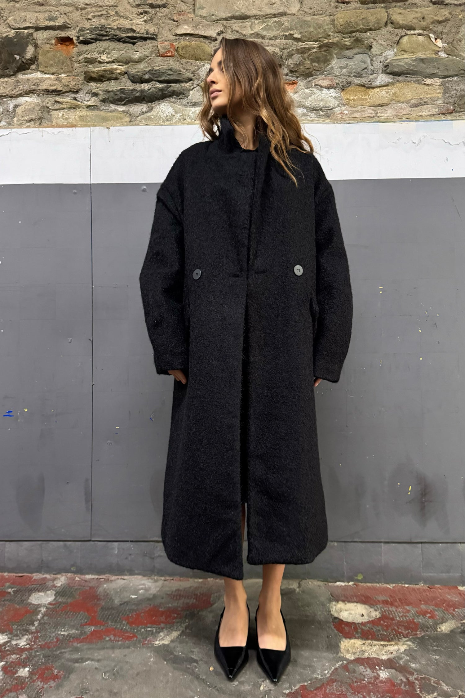 Cappotto Monopetto Bouclé