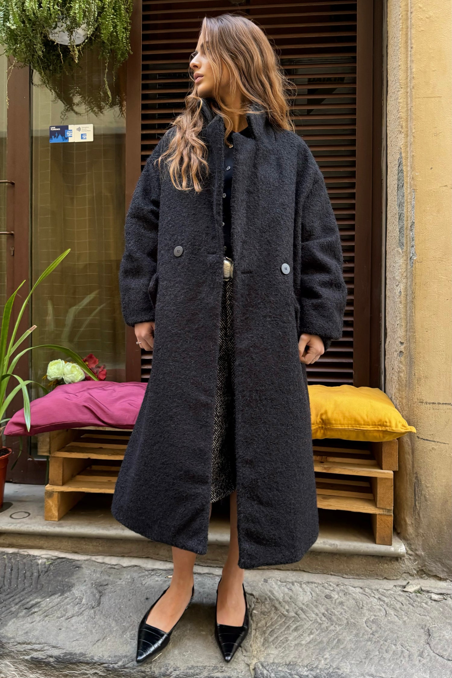 Cappotto Monopetto Bouclé