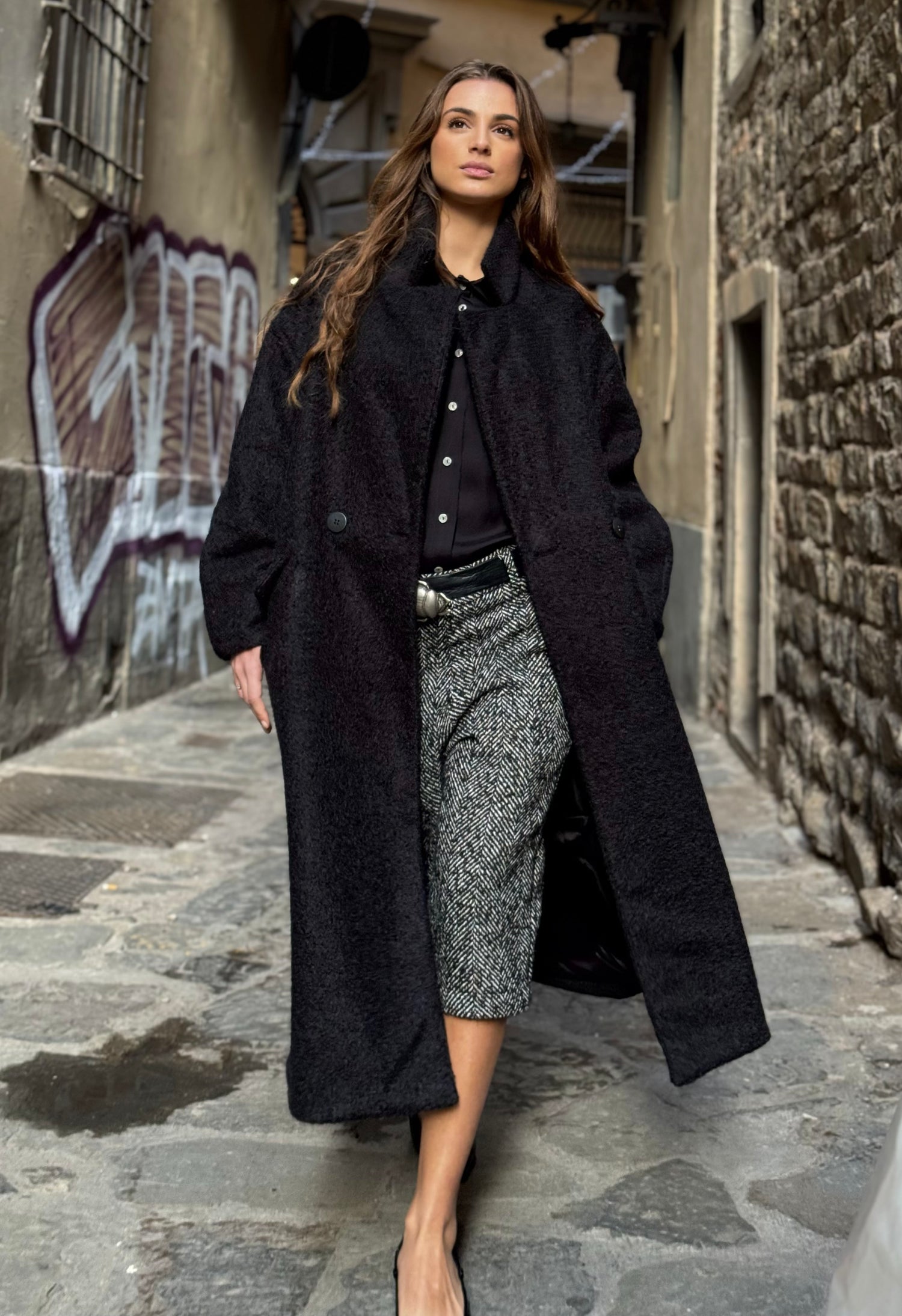 Cappotto Monopetto Bouclé
