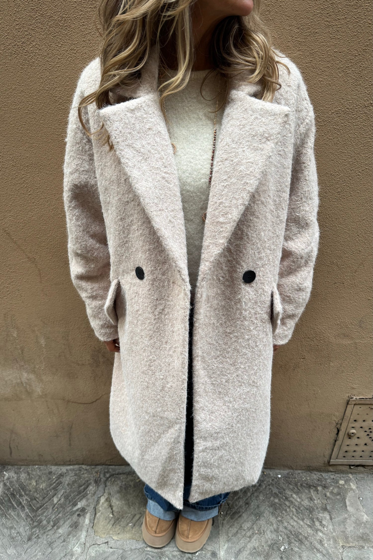 Cappotto Monopetto Bouclé