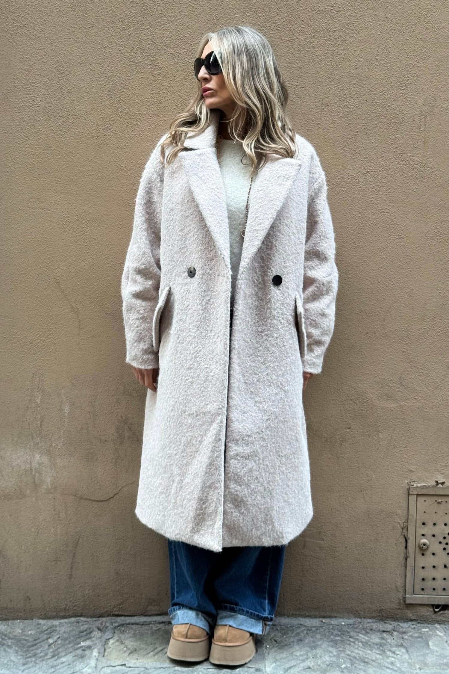 Cappotto Monopetto Bouclé