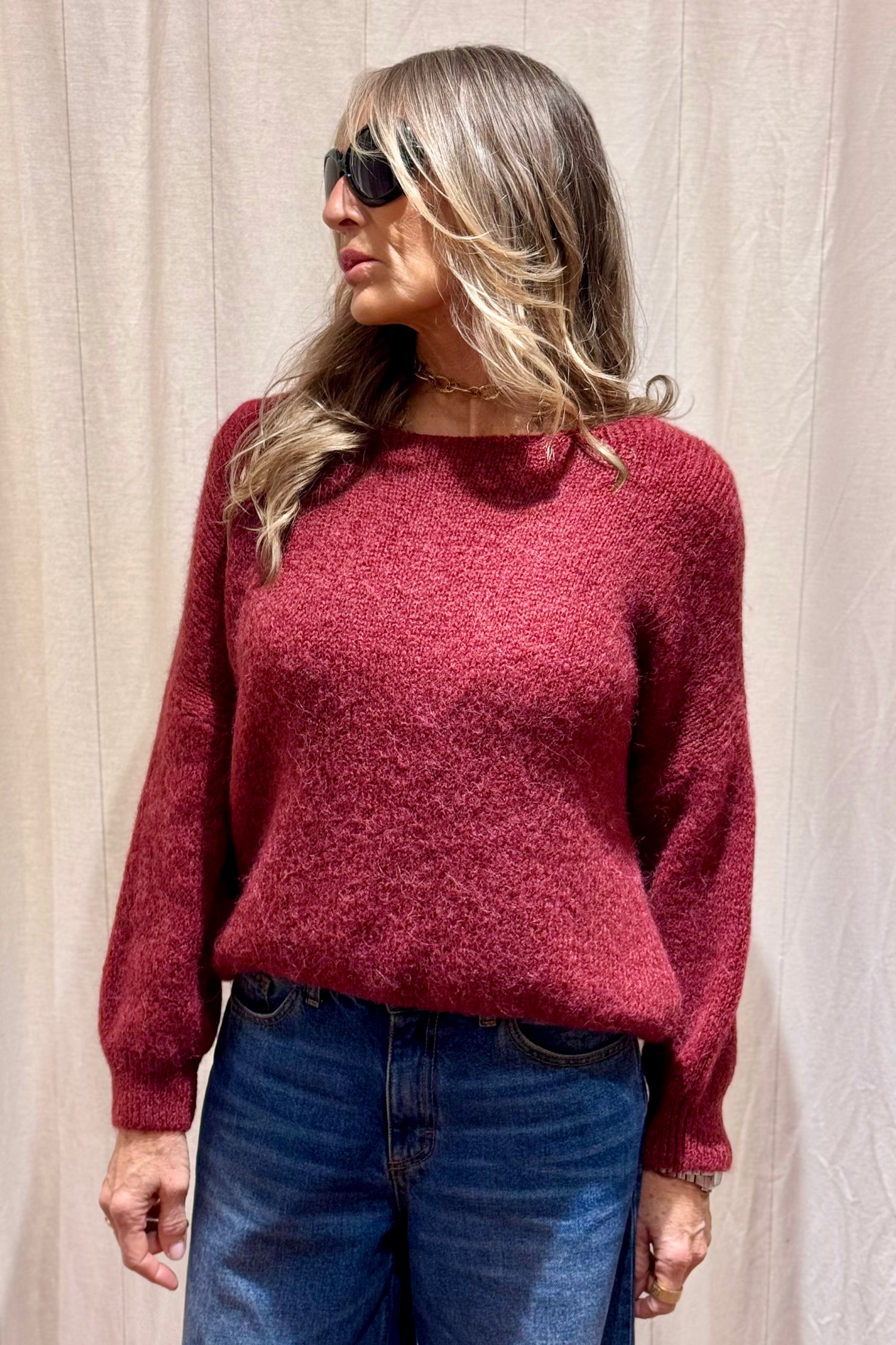 Maglione Scollato Alpaca