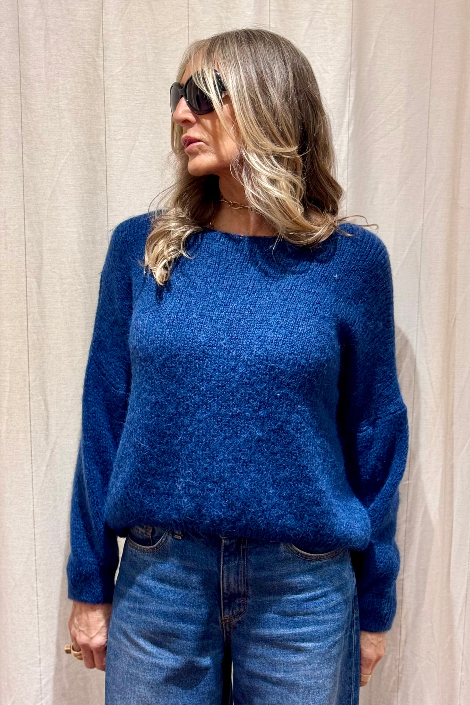 Maglione Scollato Alpaca