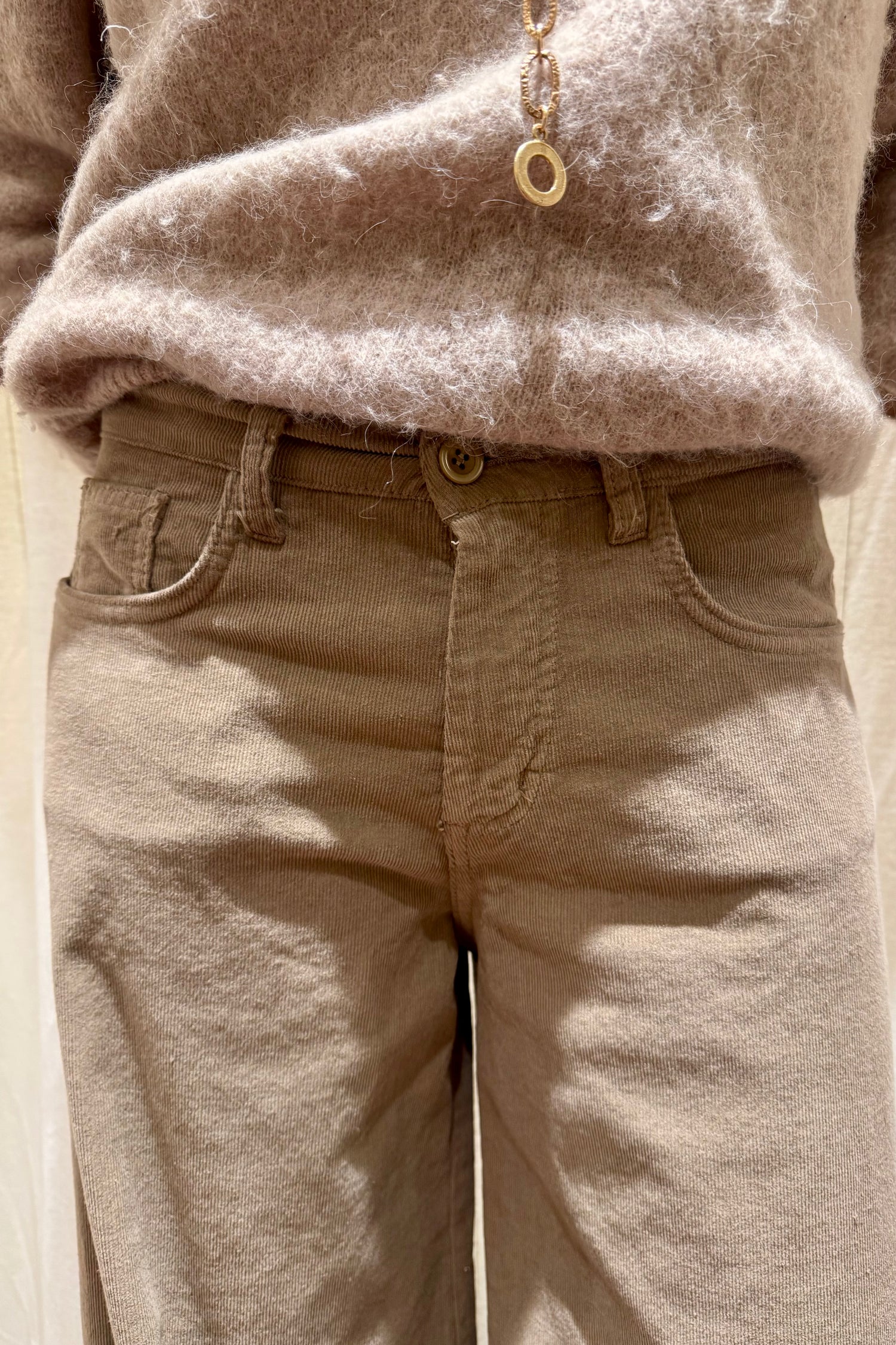 Pantalone Ampio Velluto 5 Tasche