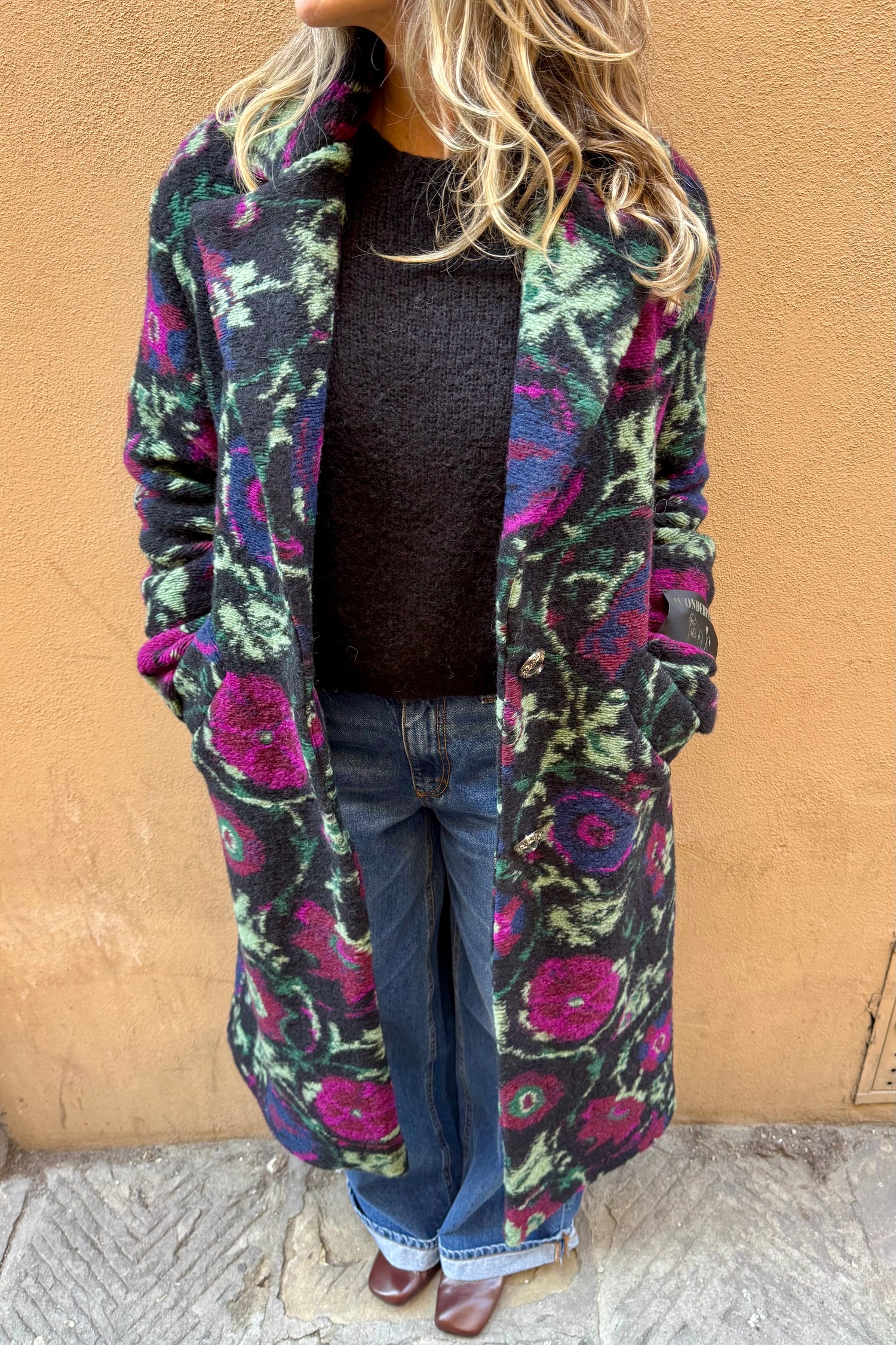 Cappotto Fantasia Nero