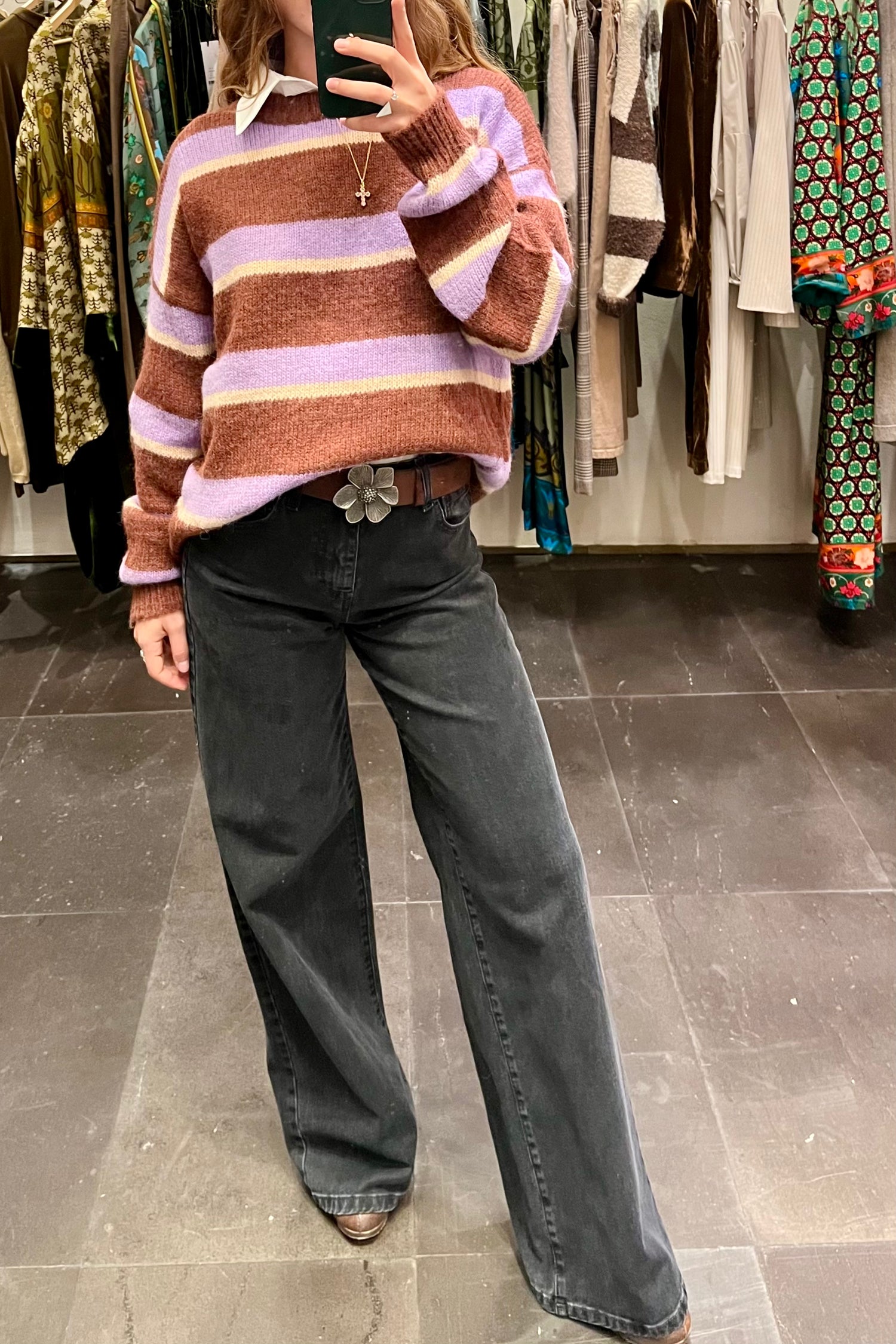 Jeans Nero a Zampa