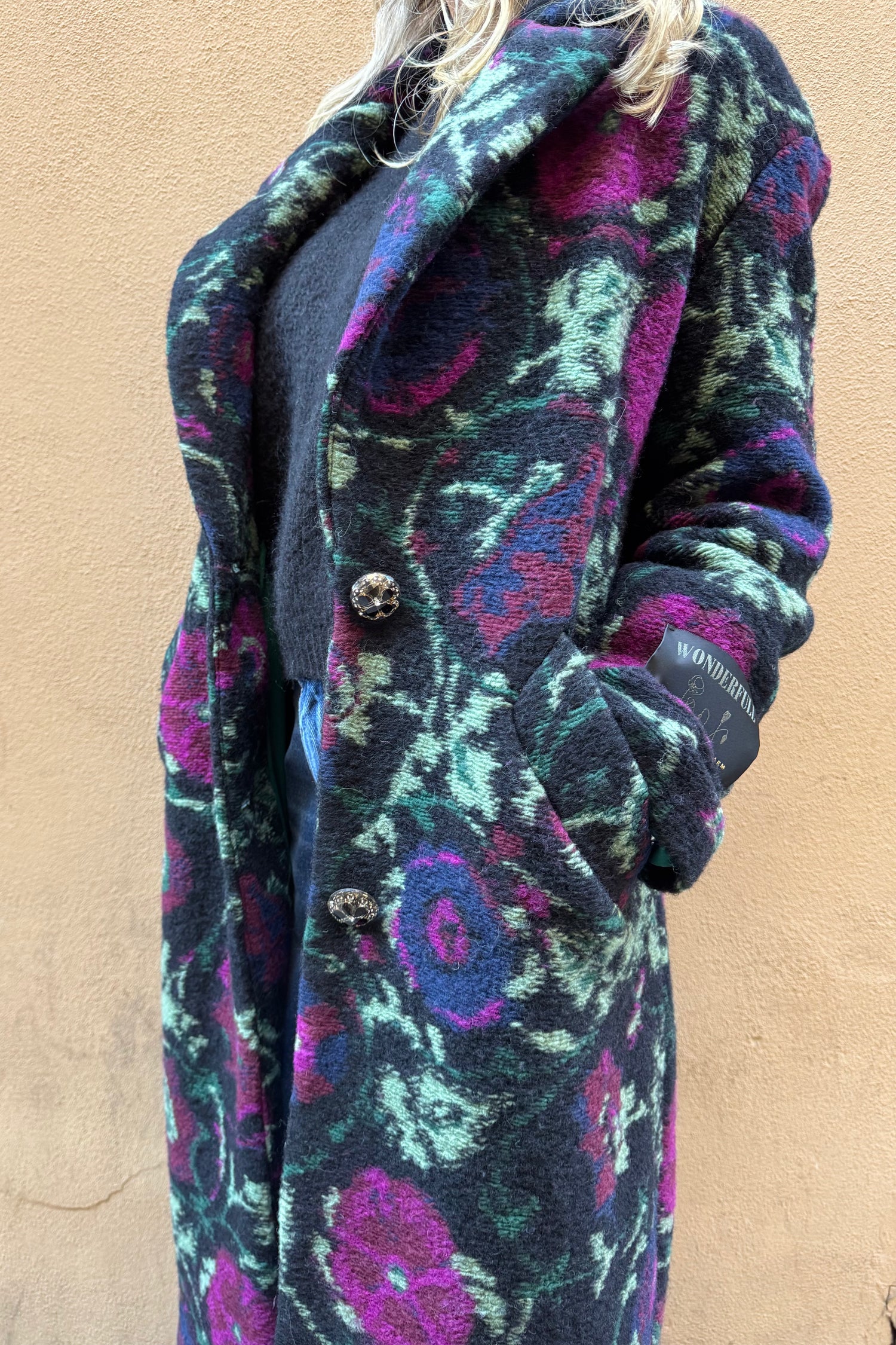 Cappotto Fantasia Nero