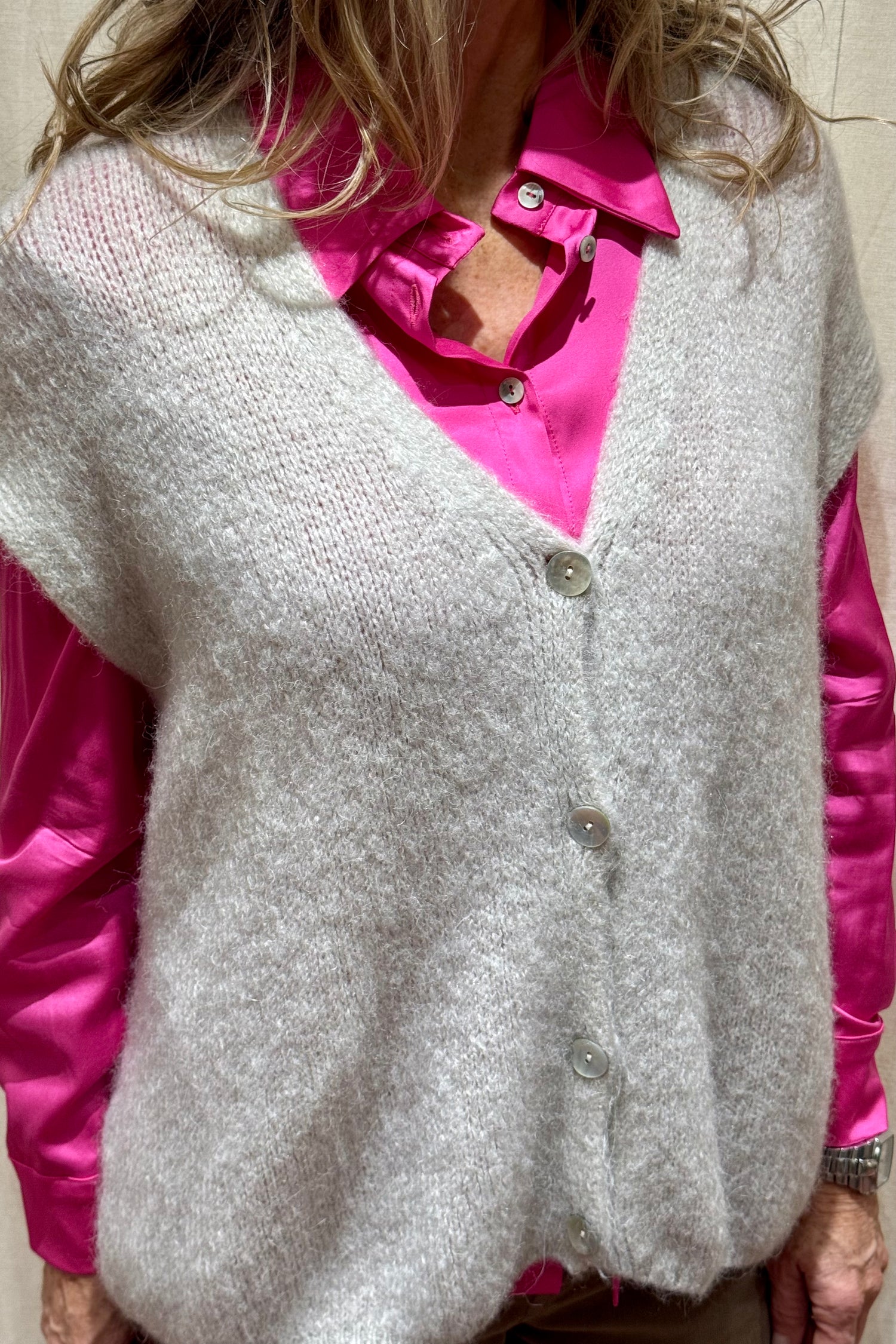 Gilet Bottoni Alpaca