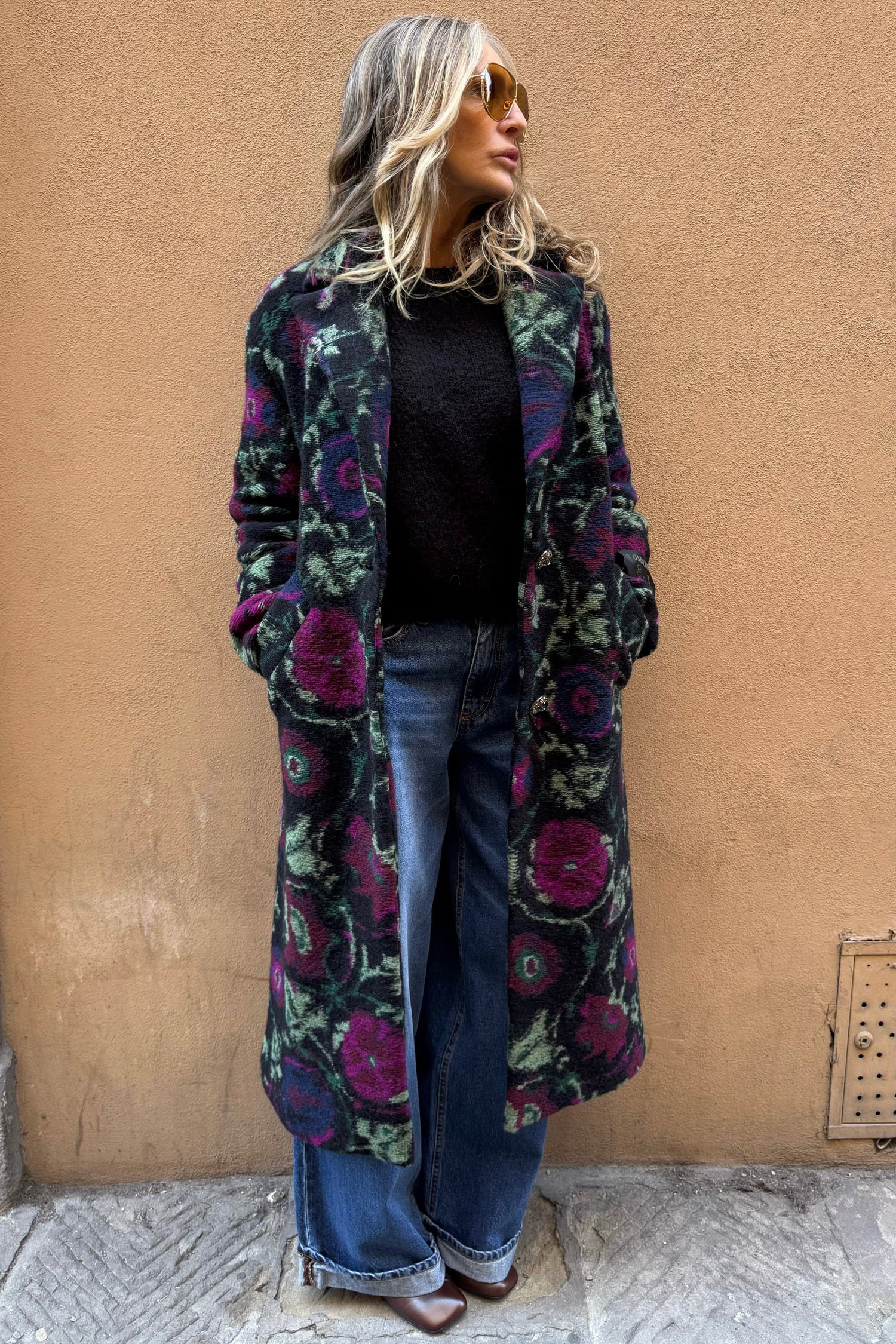 Cappotto Fantasia Nero