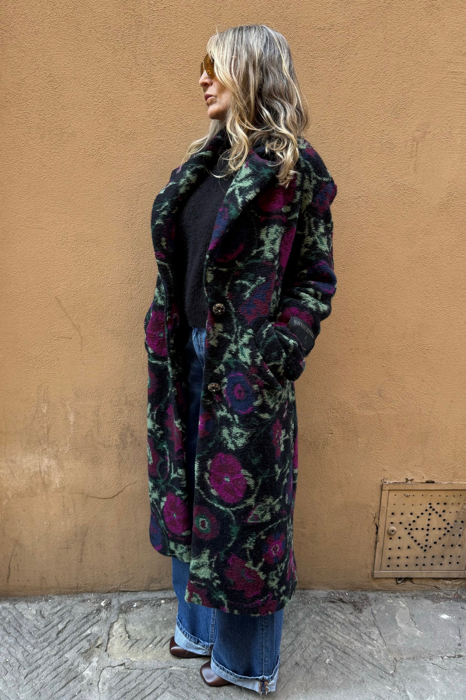 Cappotto Fantasia Nero