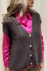 Gilet Bottoni Alpaca