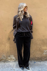 Pantalone Coulisse Velluto Liscio
