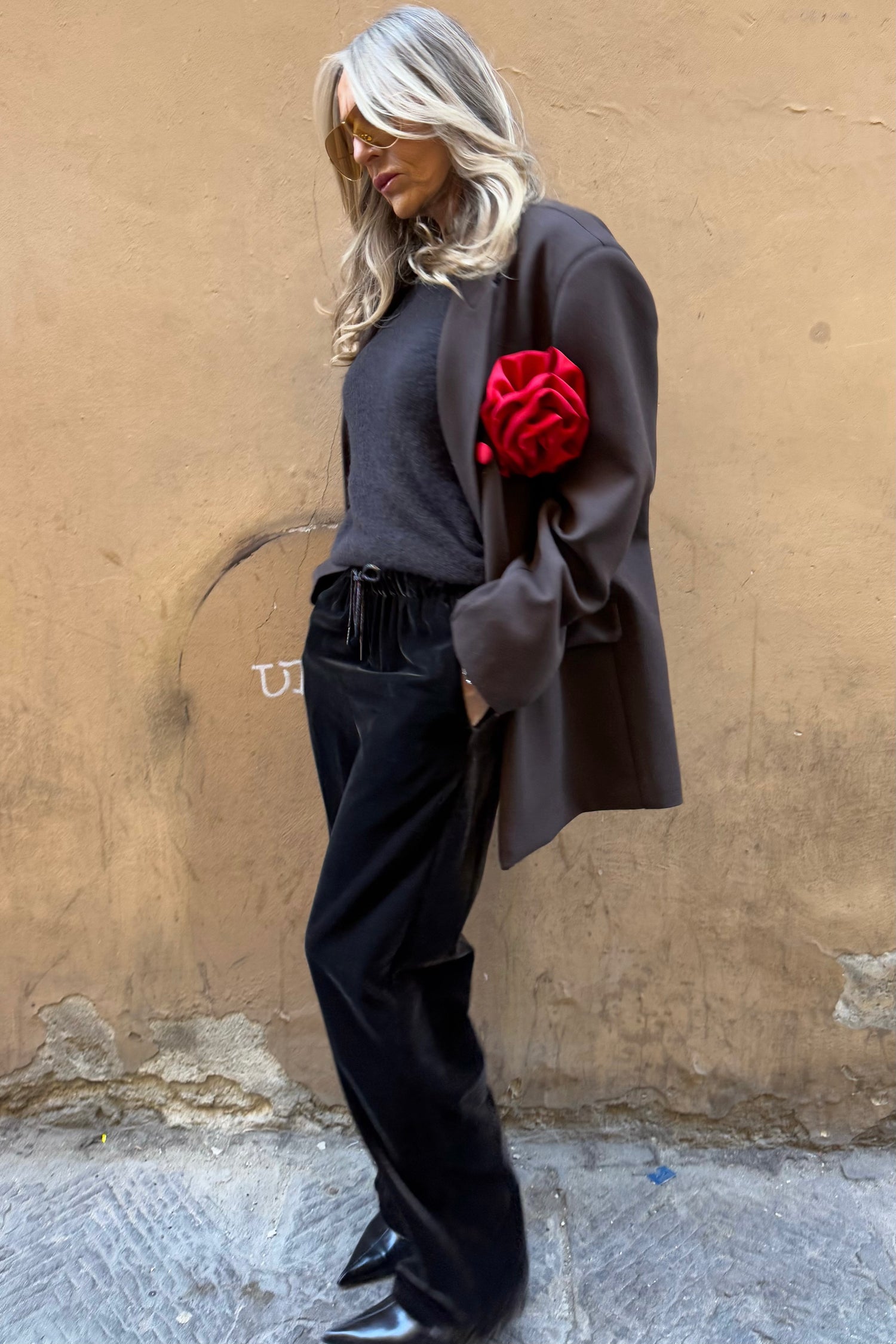 Pantalone Coulisse Velluto Liscio