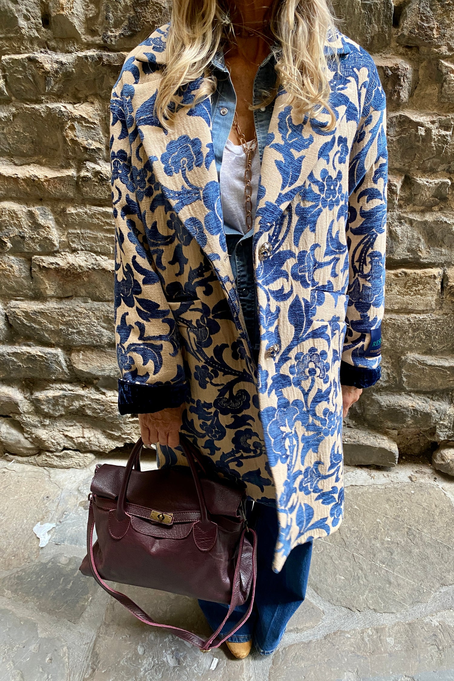 Capotto Jacquard Panna