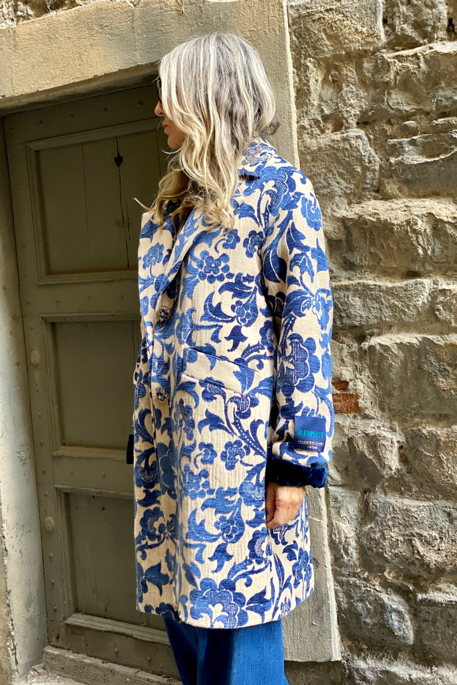 Capotto Jacquard Panna