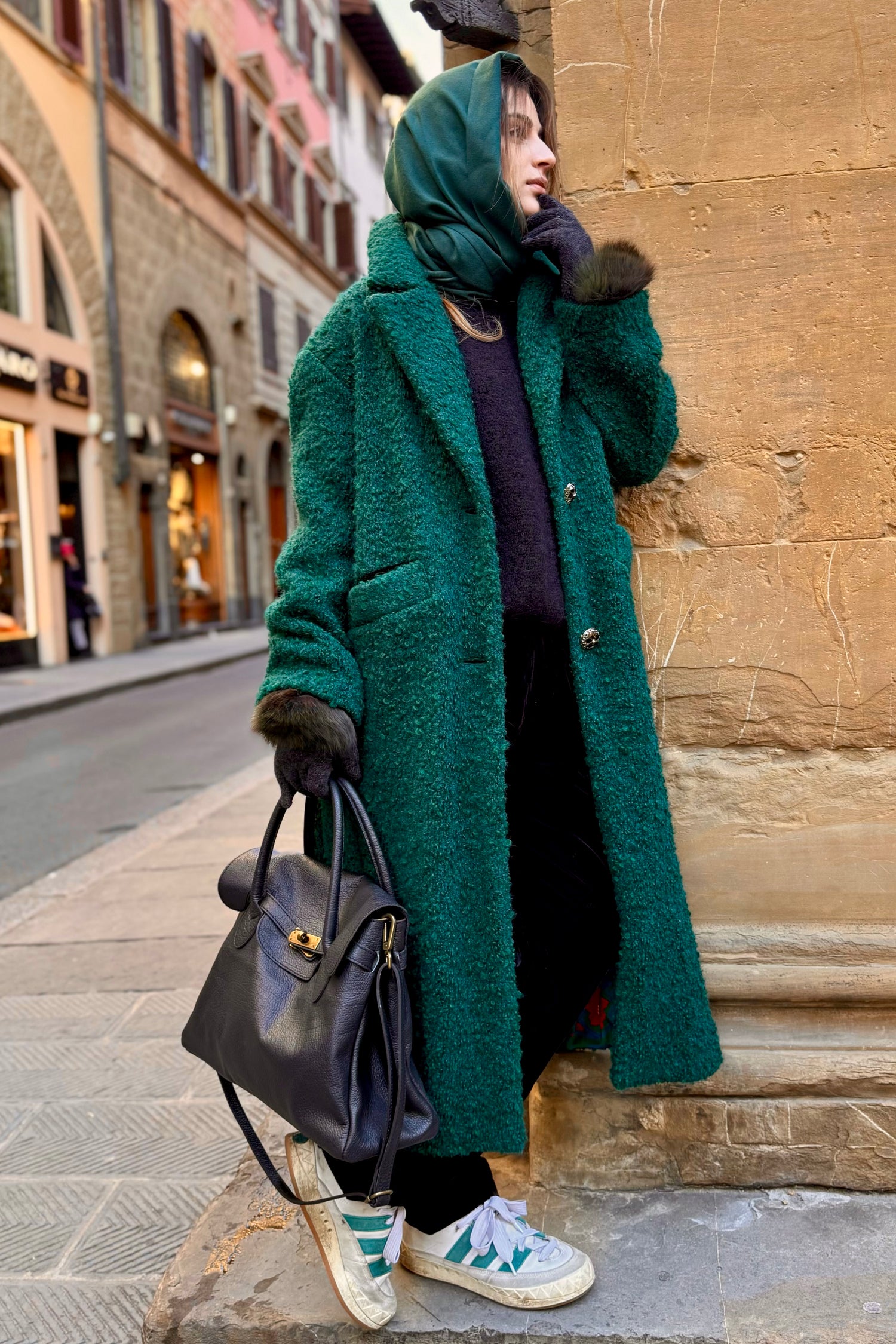 Cappotto Lungo Bouclé