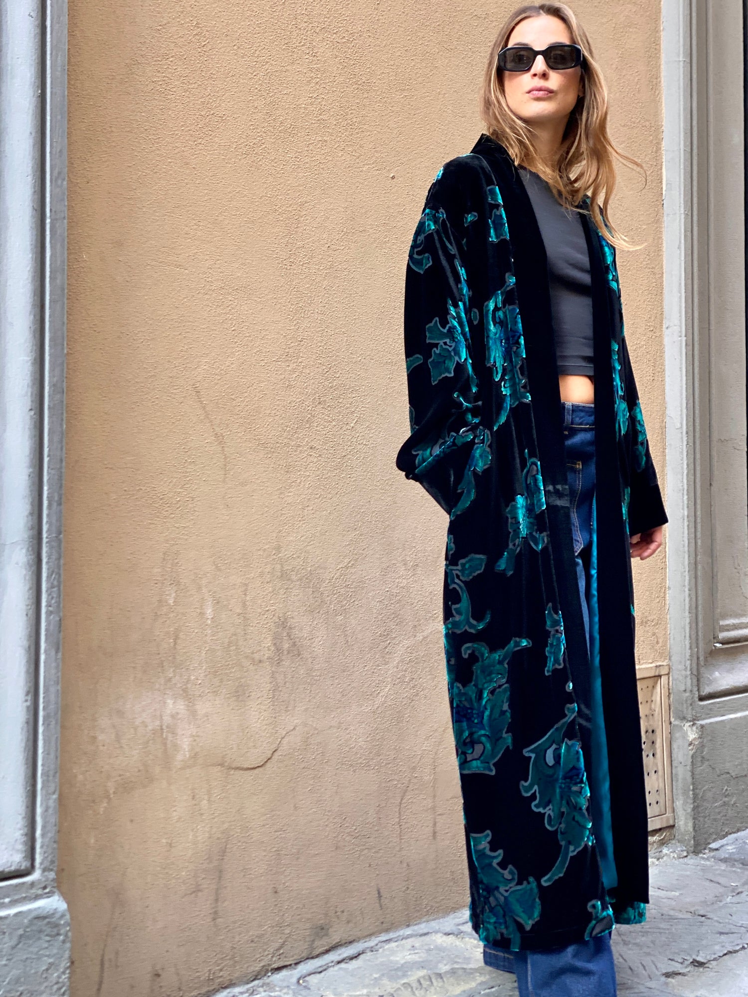 Kimono Lungo Devoré
